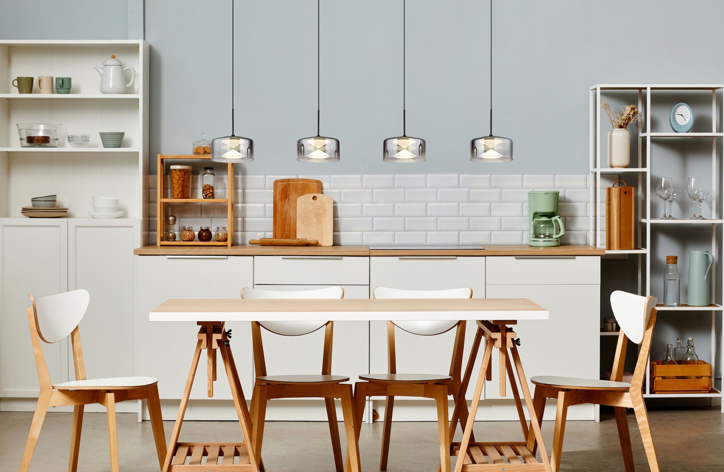 GLOBO LIGHTING LED Pendelleuchte »BELINDA«, Leuchtmittel LED-Modul | LED fest integriert, Hängelampe/Hängeleuchte/Wohnzimmer/Esstisch/elegant