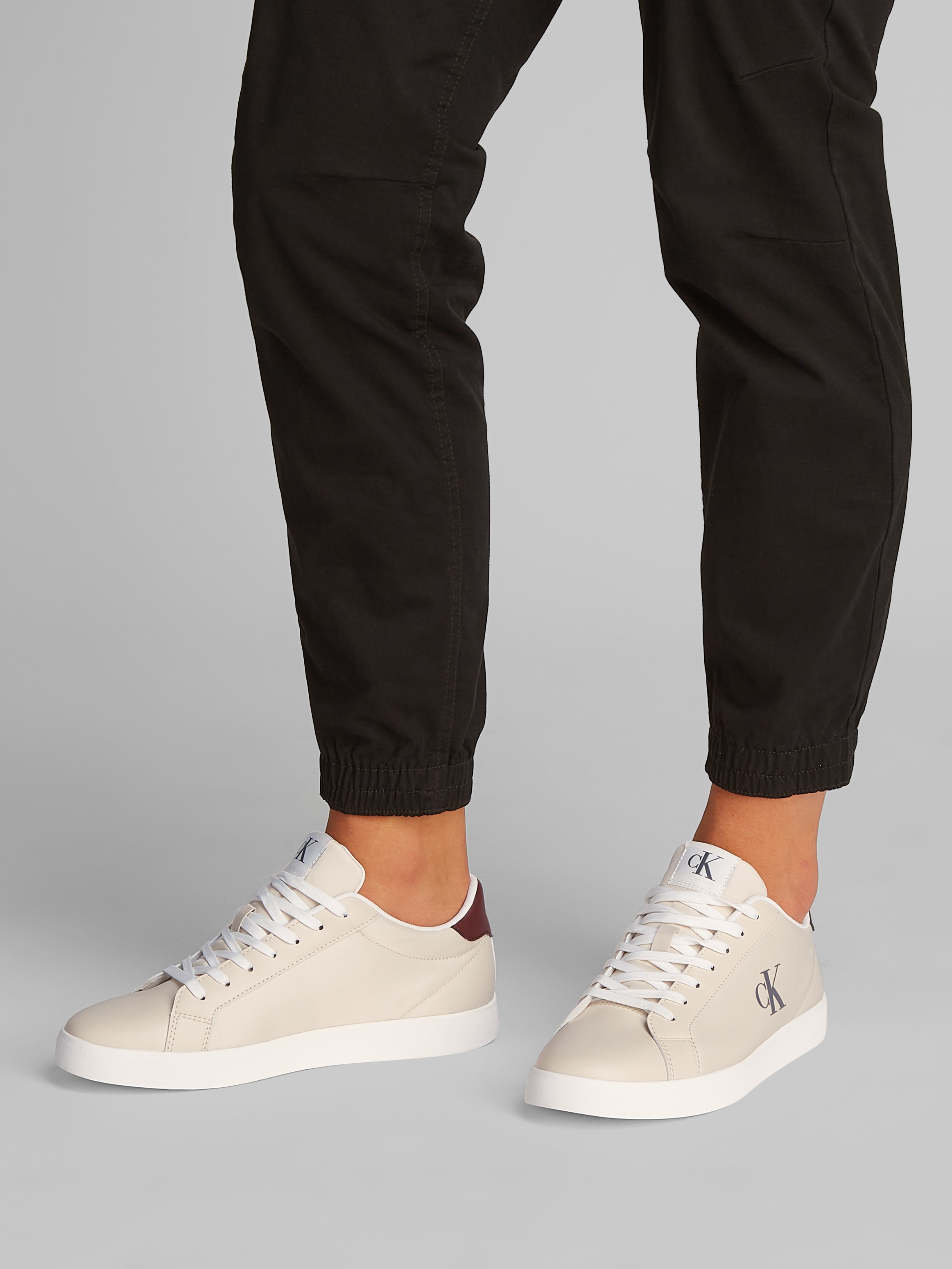 Calvin Klein Jeans Plateausneaker »3 CUPSOLE PU«, Freizeitschuh, Halbschuh, Schnürschuh mit gepolstertem Schaftrand