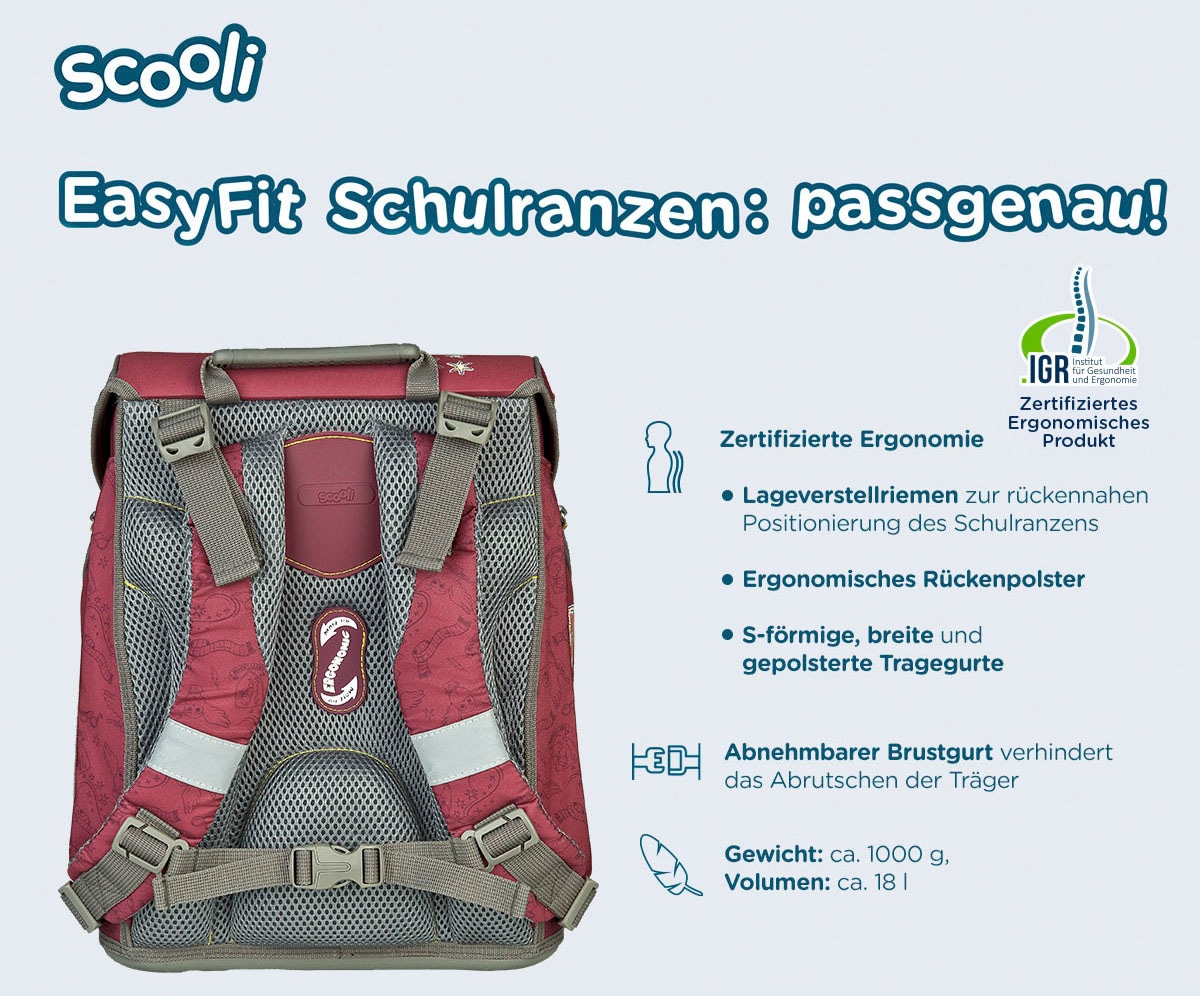 Scooli Schulranzen »EasyFit, Harry Potter«, Reflektoren