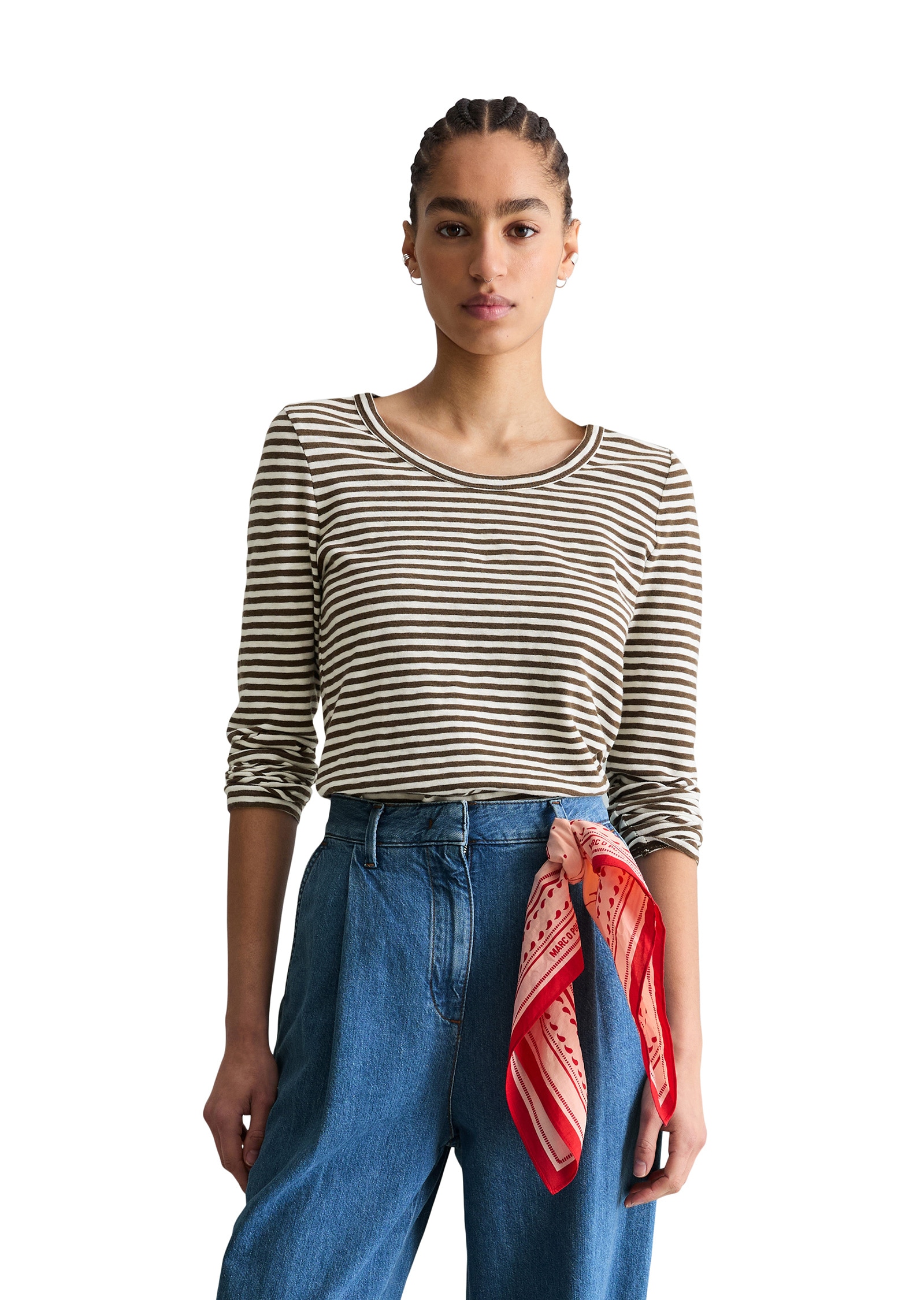 Marc OPolo DENIM Langarmshirt "aus Heavy Slub Jersey" günstig online kaufen