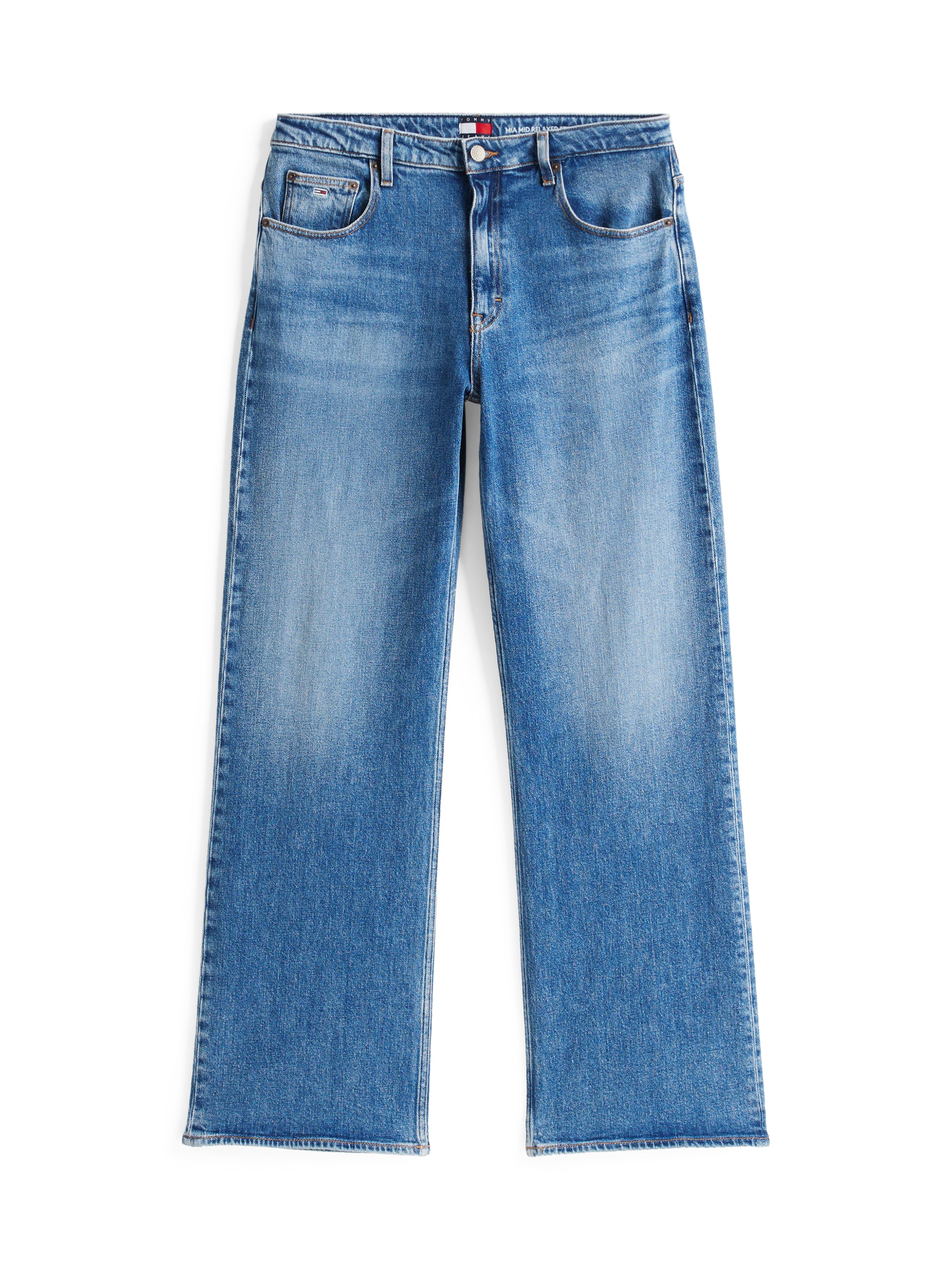 Tommy Jeans Relax-fit-Jeans »MIA MR RLXD STR«, in blauer Waschung, mit Hammerschlaufe