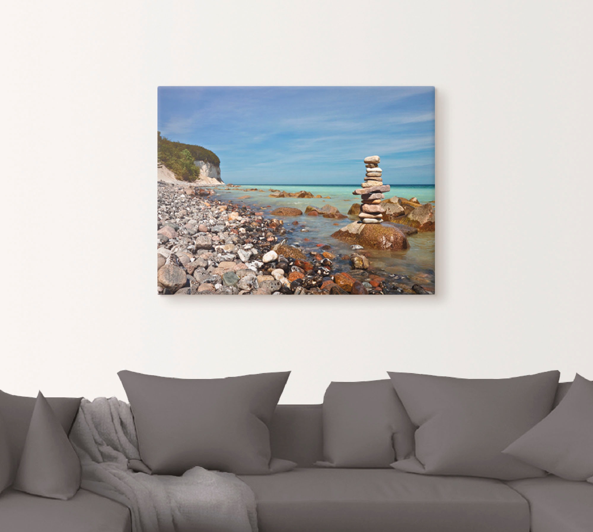 Artland Wandbild »An der Ostseeküste auf Rügen«, Küste, (1 St.), als Leinwandbild, Poster, Wandaufkleber in verschied. Größen