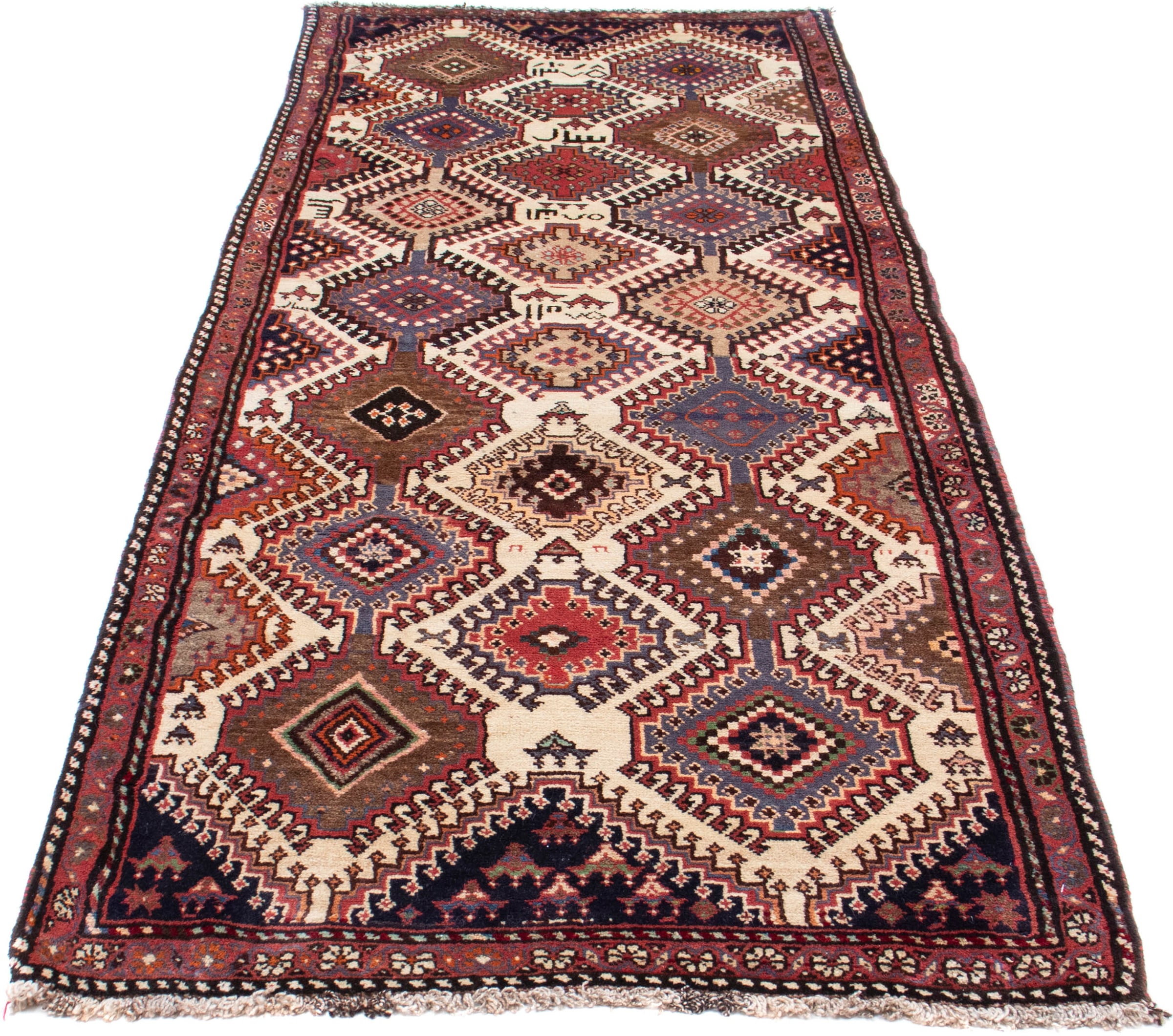 morgenland Orientteppich "Perser - Nomadic - 280 x 96 cm - mehrfarbig", rechteckig, 10 mm Höhe, Wohnzimmer, Handgeknüpft