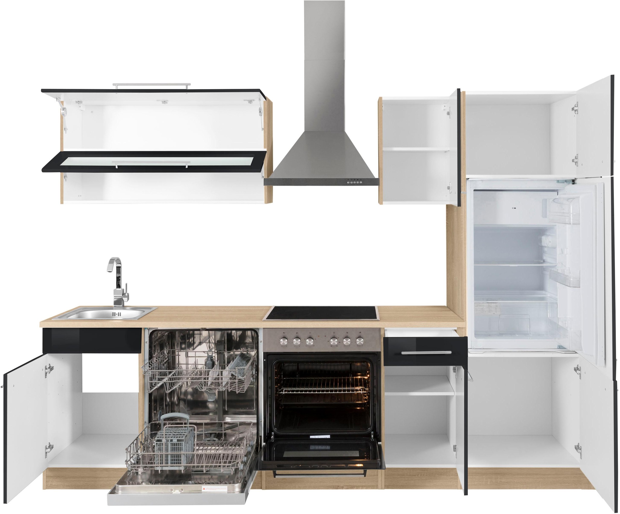 KOCHSTATION Küchenzeile »KS-Eton«, mit E-Geräten, Breite 270 cm