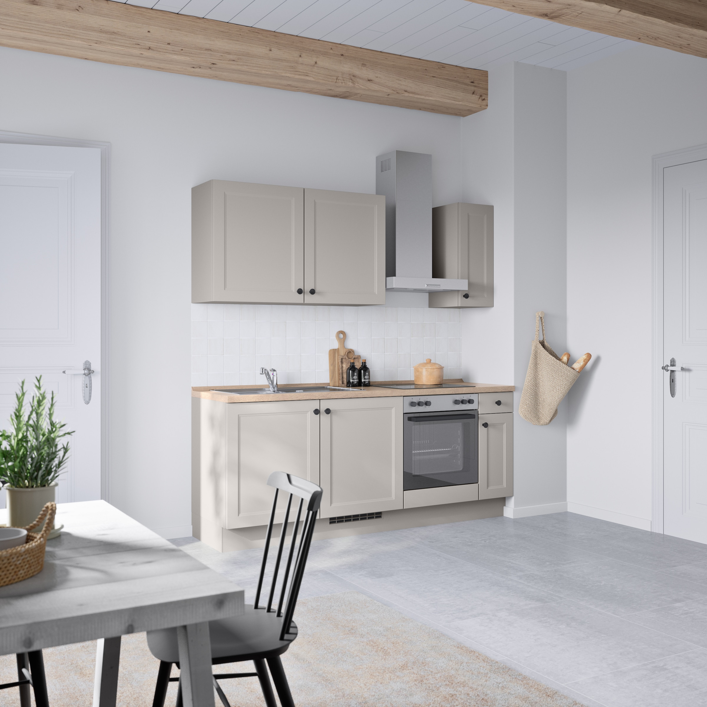 nobilia® Küchenzeile »"Cascada I"«, vormontiert, Ausrichtung wählbar, Breite 210 cm, wahlw. mit E-Geräten