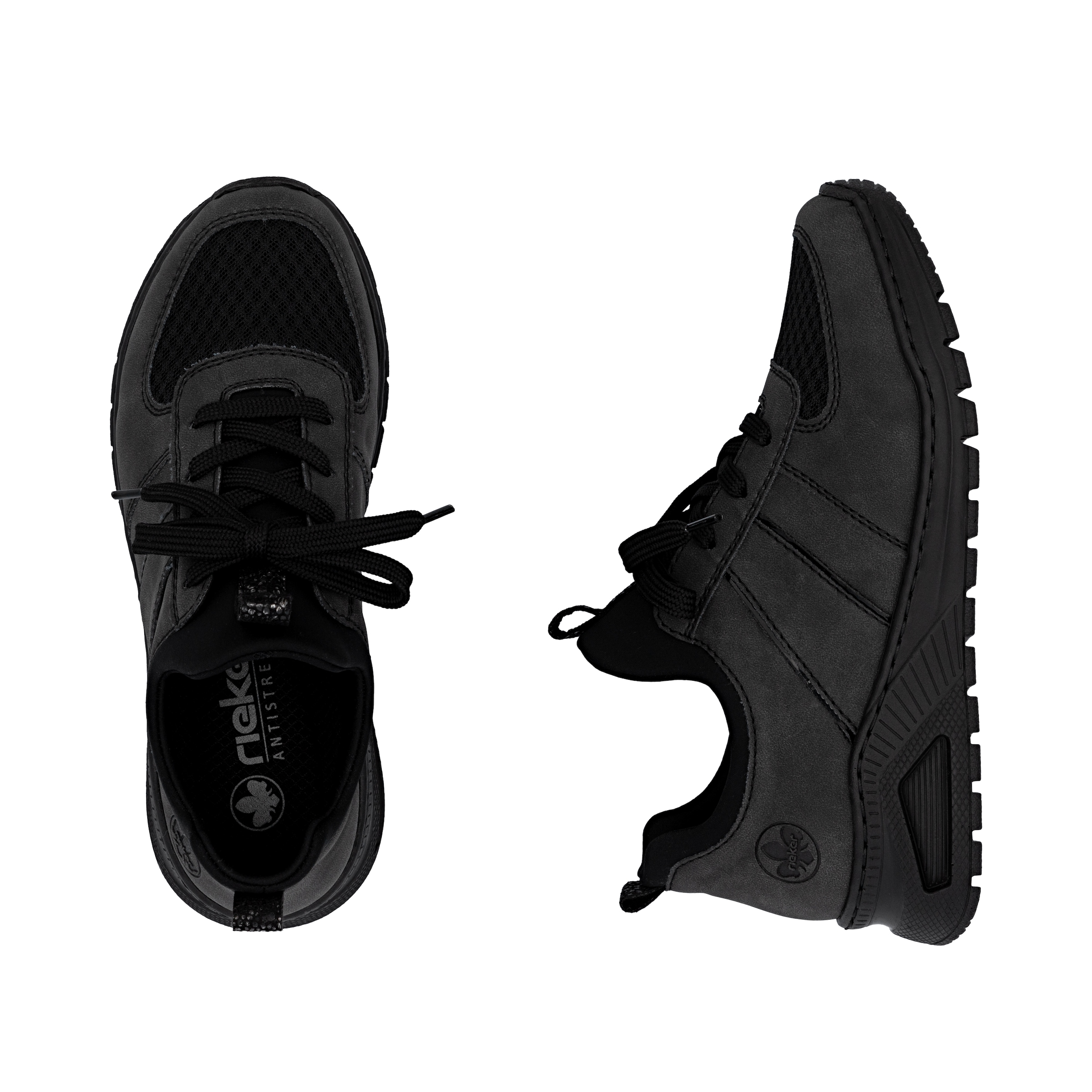 Rieker Slip-On Sneaker, Schlupfschuh, Halbschuh, Freizeitsneaker, weiche MemoSoft-Innensohle