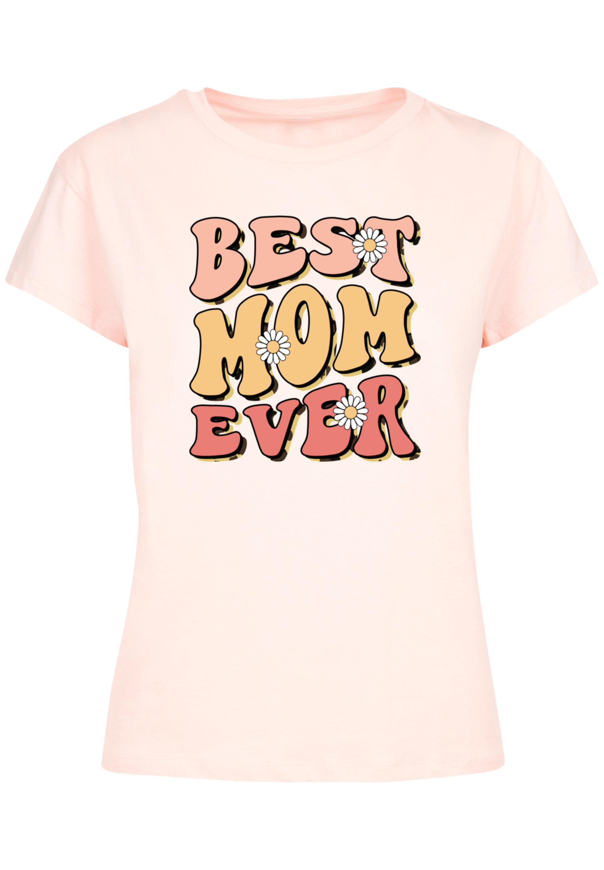 F4NT4STIC T-Shirt »Muttertag best mom ever Retro Blumenmuster«, Premium Qualität