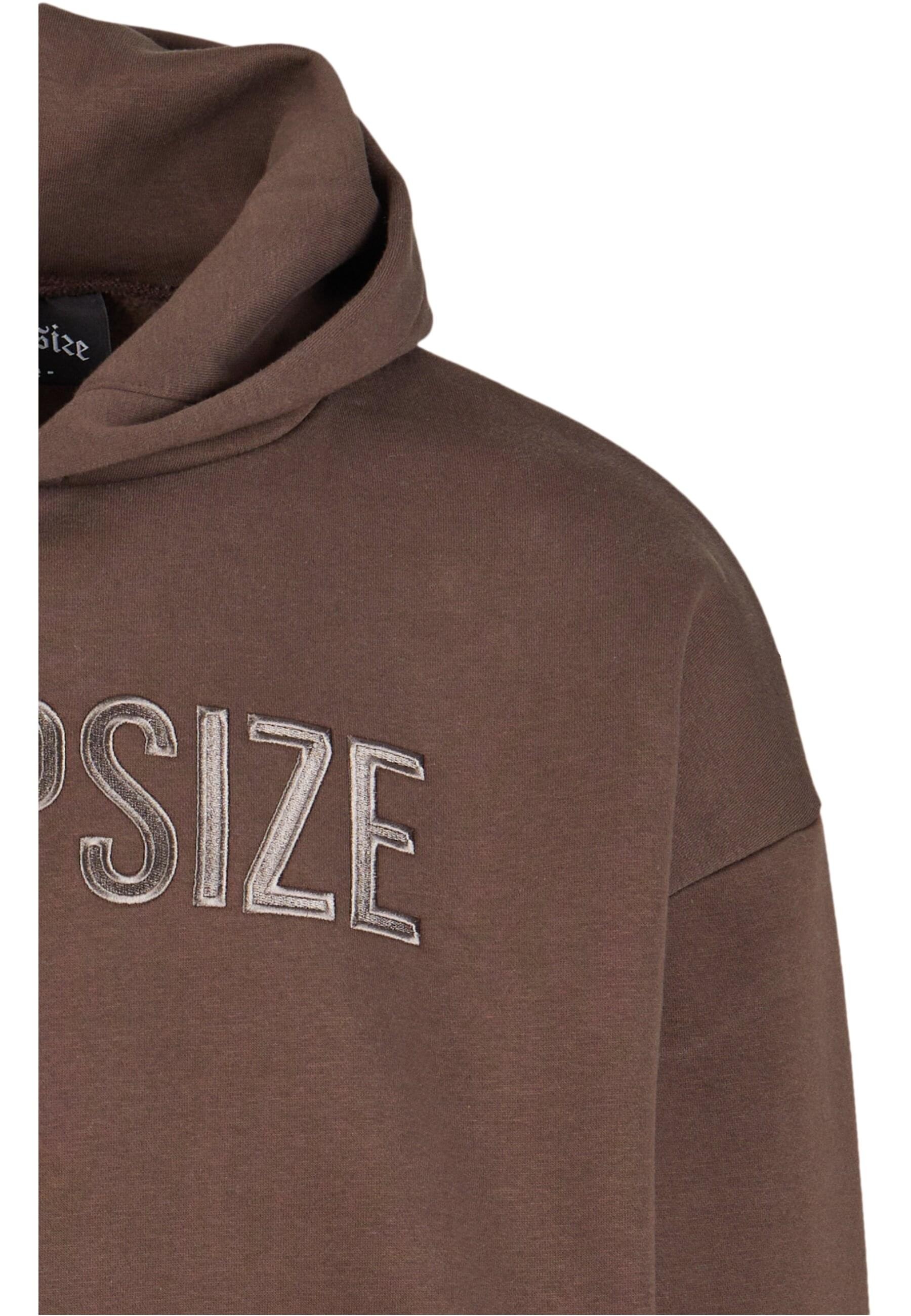 Dropsize Kapuzensweatshirt »Dropsize Herren Heavy Oversize Flat Front Embo Hoodie«, (1 tlg.)