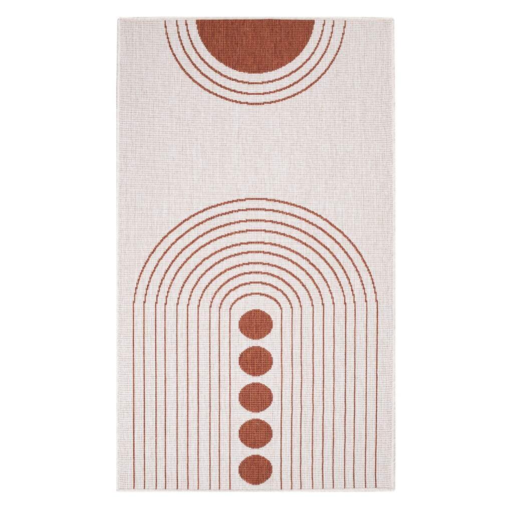 Carpet City Outdoorteppich »DUO RUG 5739« rechteckig 5 mm Höhe Wendeteppich Wetterfest In- & Outdoor, Balkon, Terrasse, Wohnzimmer