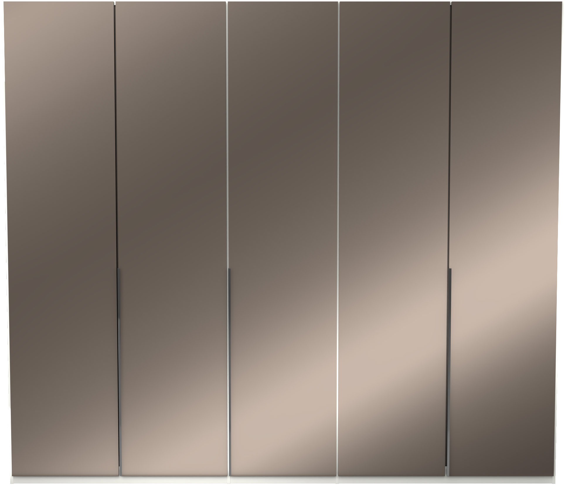 Thumbnail - Musterring Kleiderschrank "San Diego, Kleiderschrank, Schrank, Garderobe, mit Glastüren" weiß, Türen gedämpft, 2 Höhen, ...