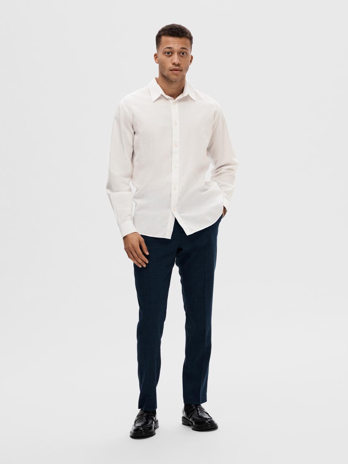 SELECTED HOMME Leinenhemd »NEW-LINEN SHIRT«, unifarben