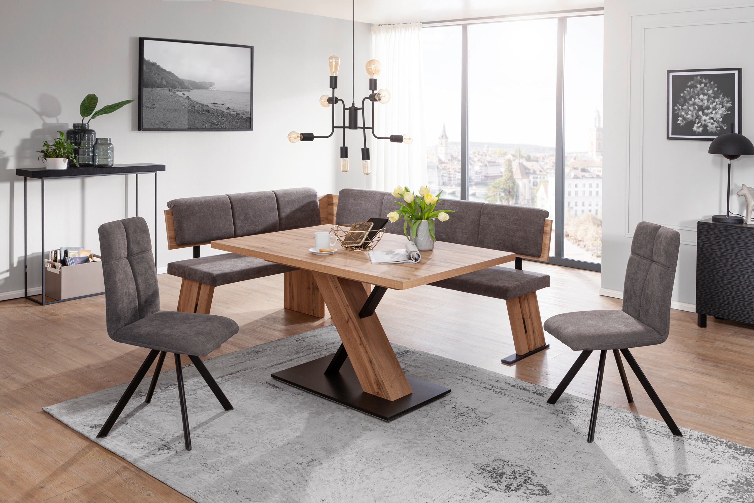 massivline&more 4-Fußstuhl "SK Kota, Stuhl, Esszimmerstuhl, Küchenstuhl" () günstig online kaufen