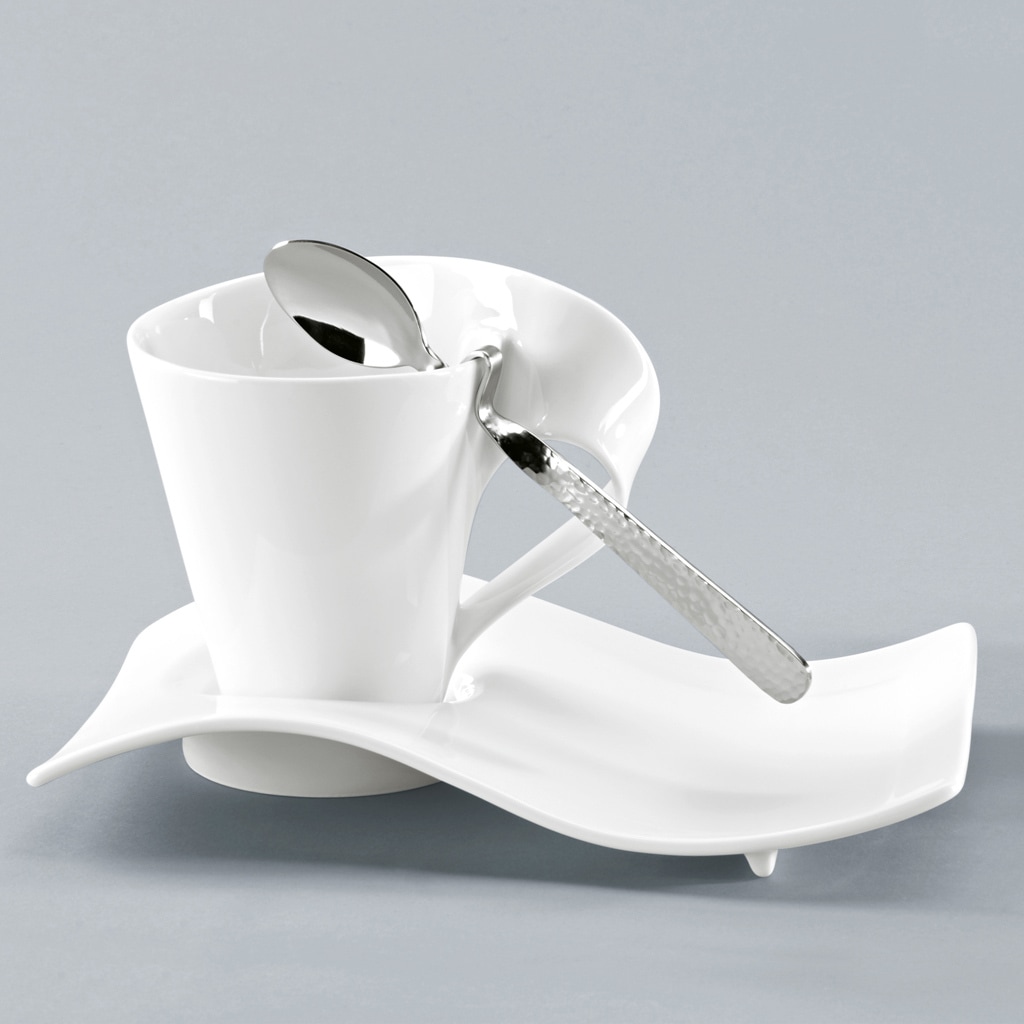 Villeroy & Boch Becher »Becher-Set NewWave 6er Set weiß« Spülmaschinengeeignet, Mikrowellenfest