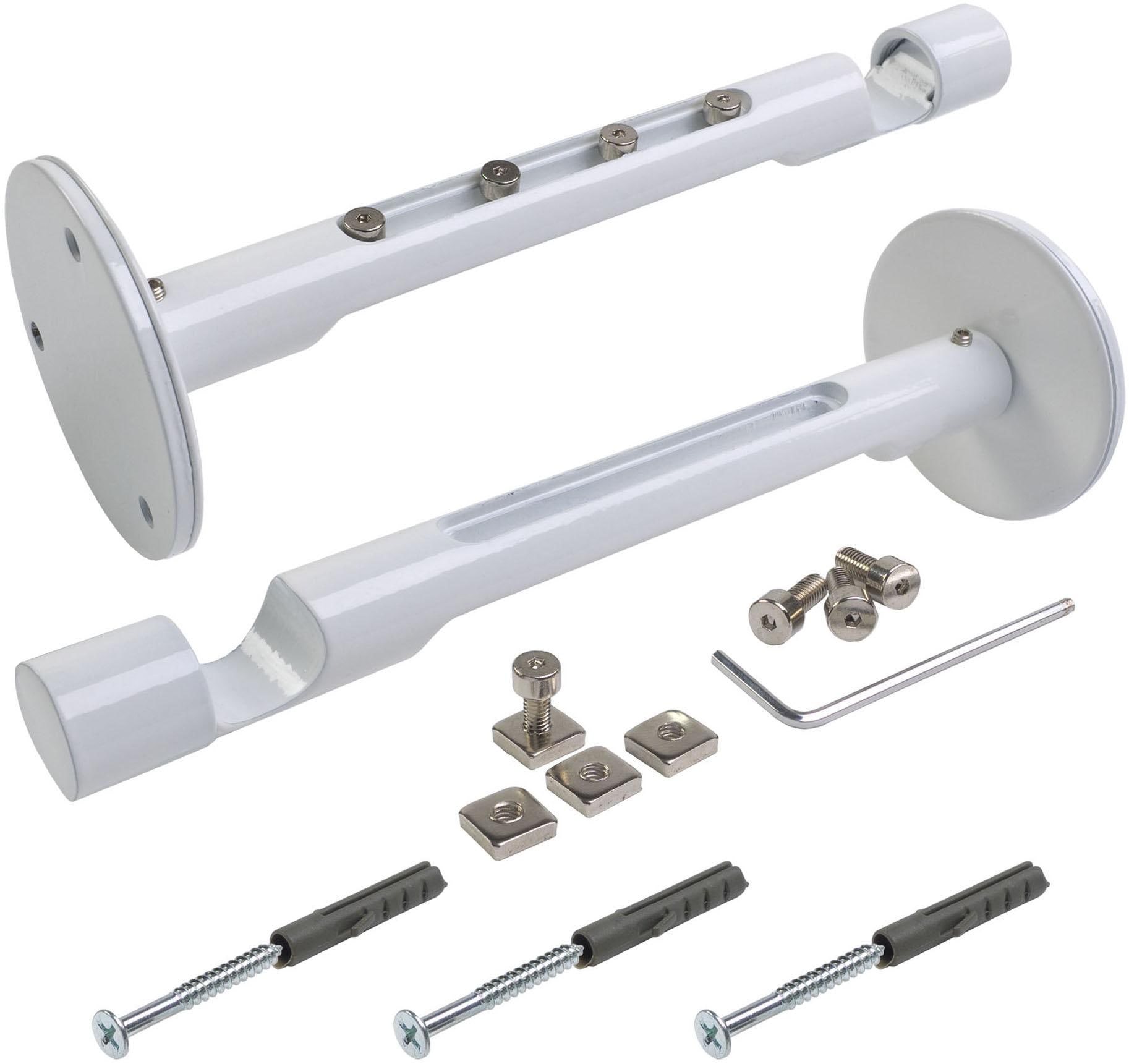 Liedeco Kombiträger für Flächenvorhangschiene und Gardinenstangen Ø 20 mm günstig online kaufen