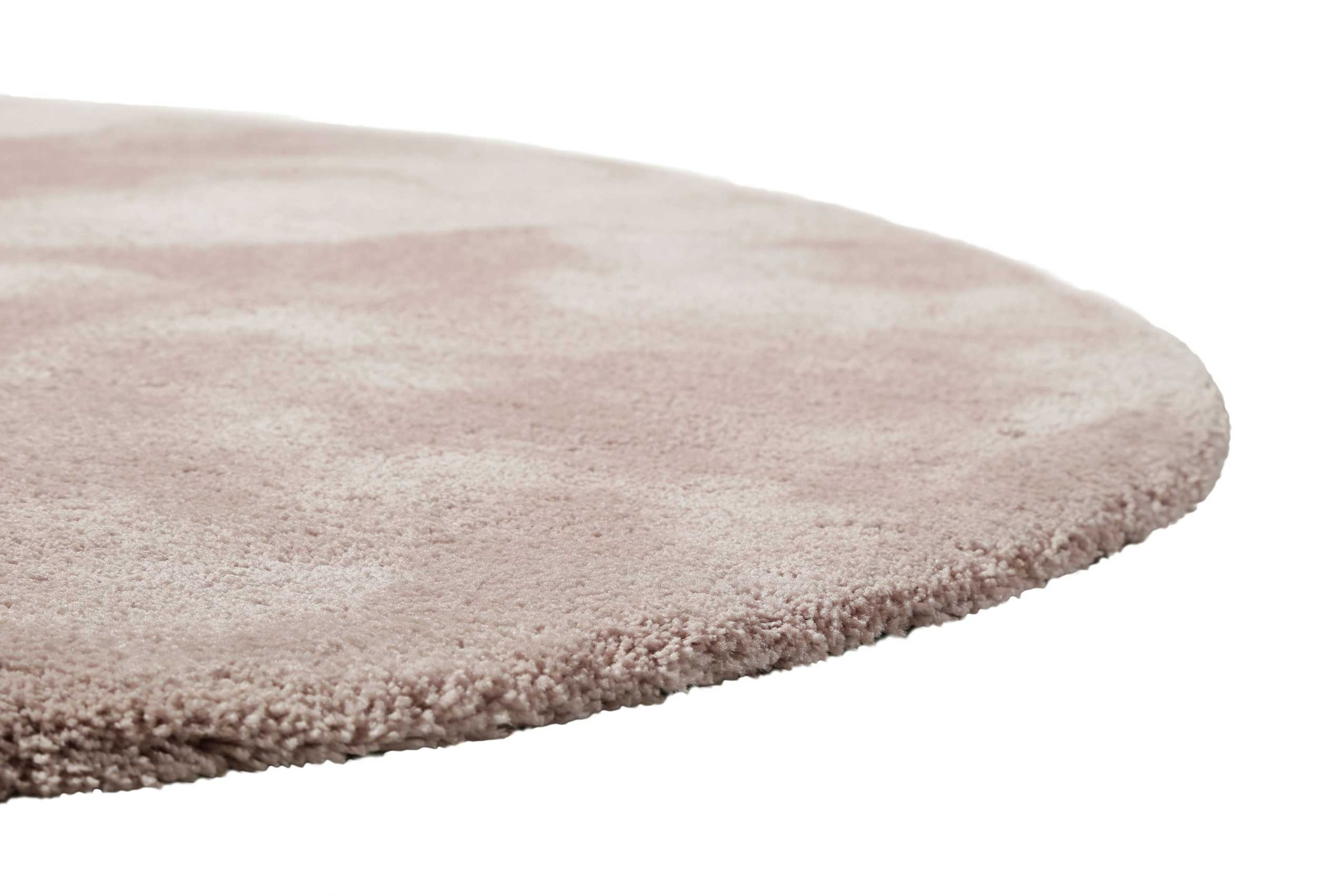 Homie Living Teppich »Pisa«, rund, 25 mm Höhe, Hochflor, Microfaser, uni, weich, Shaggy, Wohnzimmer, Schlafzimmer