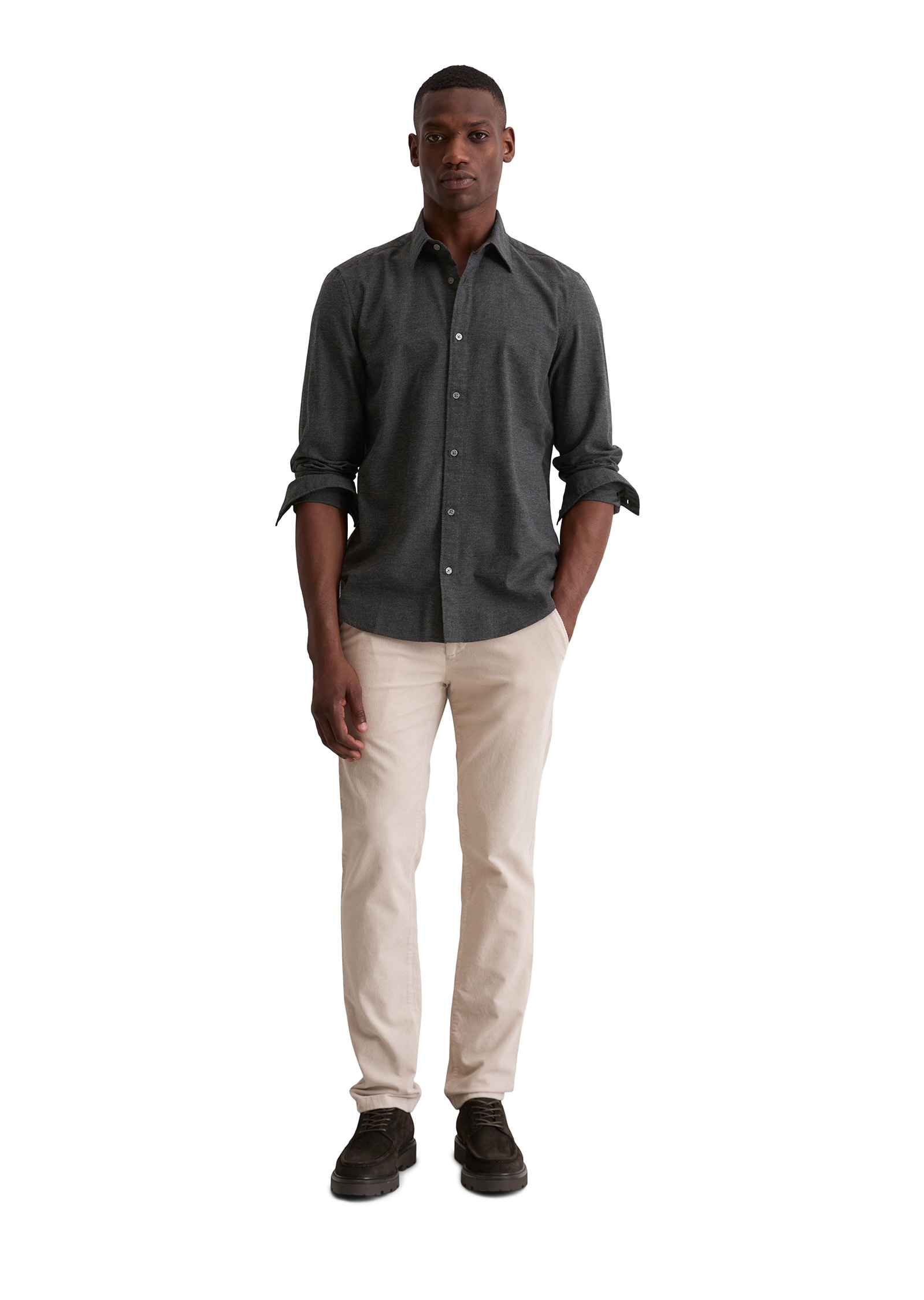 Marc O'Polo Langarmhemd »aus Bio-Baumwoll-Flanell«