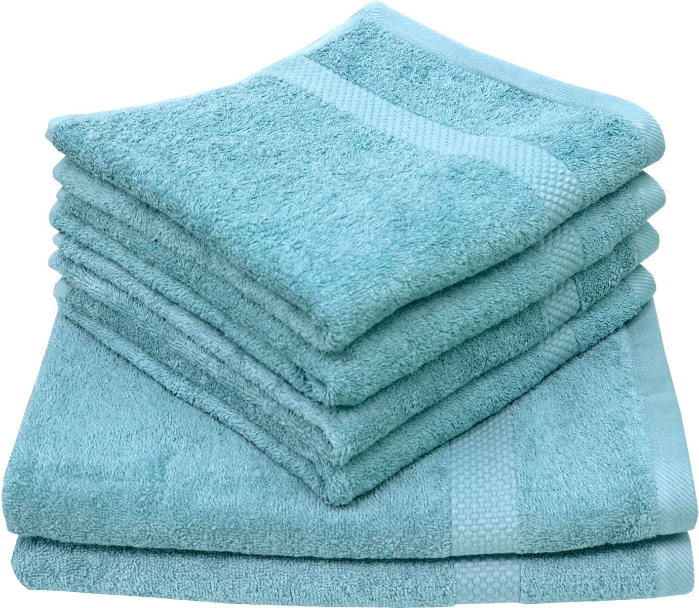 Dyckhoff Handtuch Set "Planet" Set 6 Stk. Frottier 4 Handtücher (50x100cm), 2 Duschtücher (70x140cm)