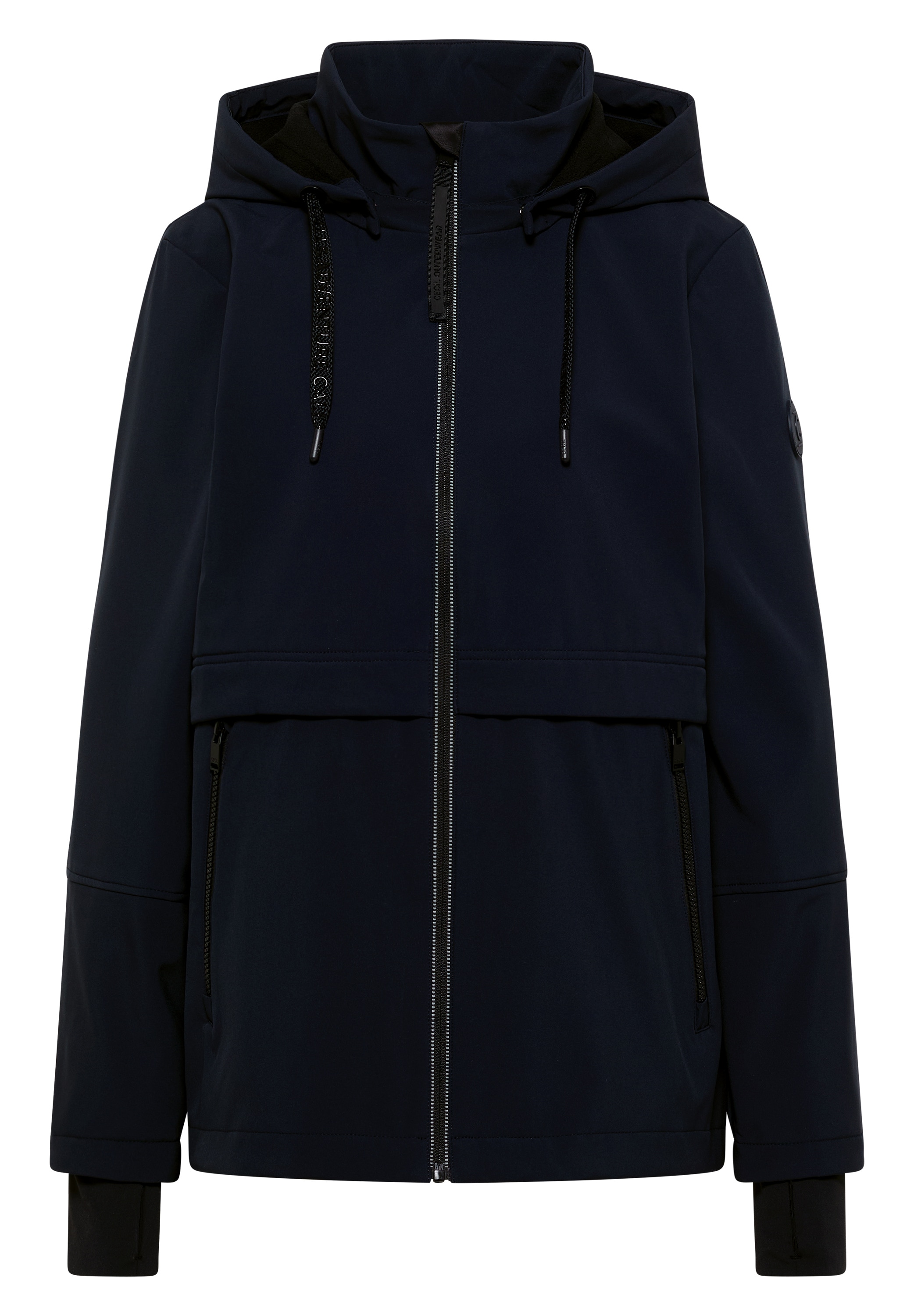 Cecil Softshelljacke ohne Kapuze in Unifarbe