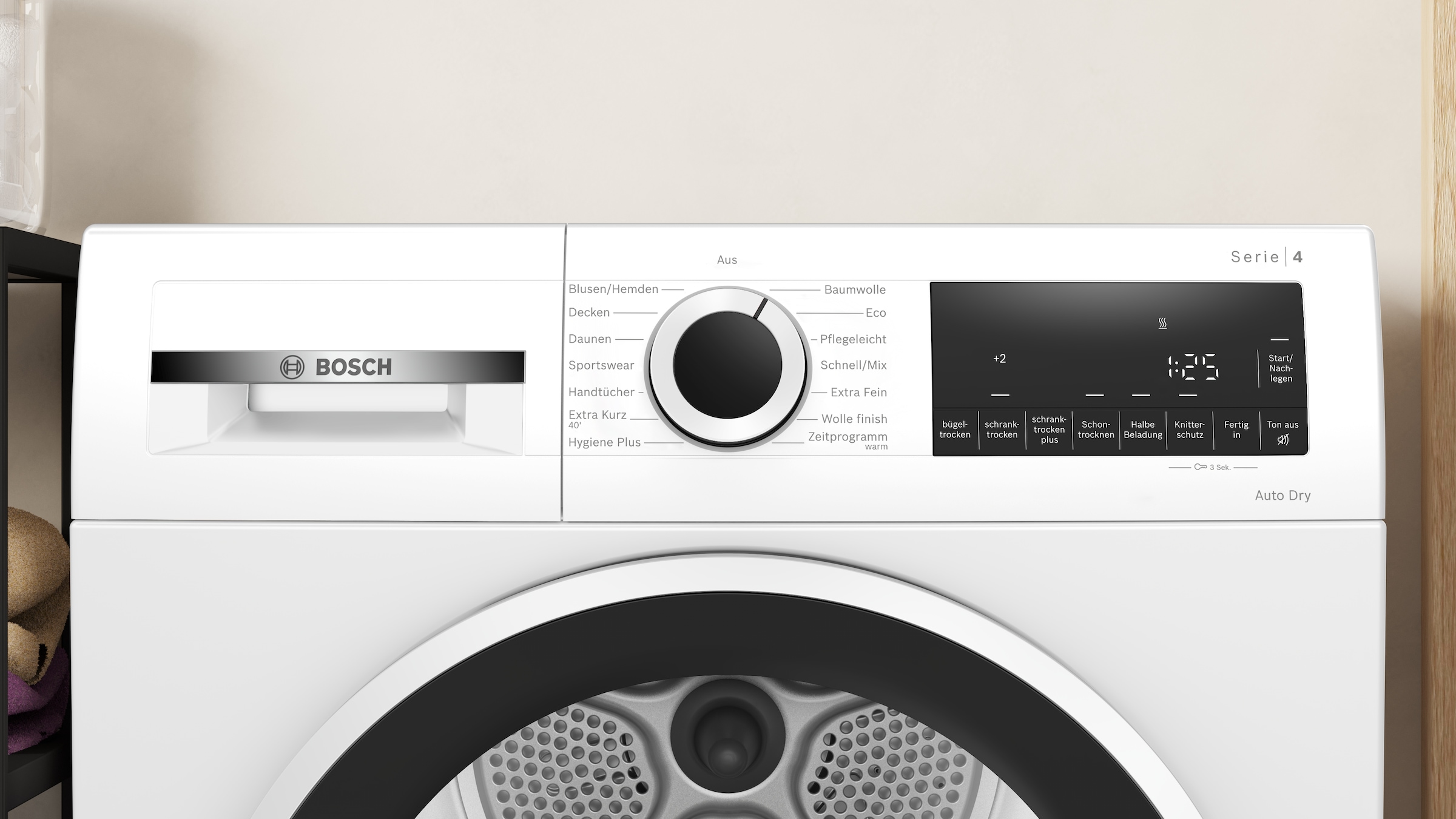 BOSCH Wärmepumpentrockner »WQA233MAX« Serie 4 Geringer Pflegeaufwand dank Easy Clean Condenser & Auto Dry