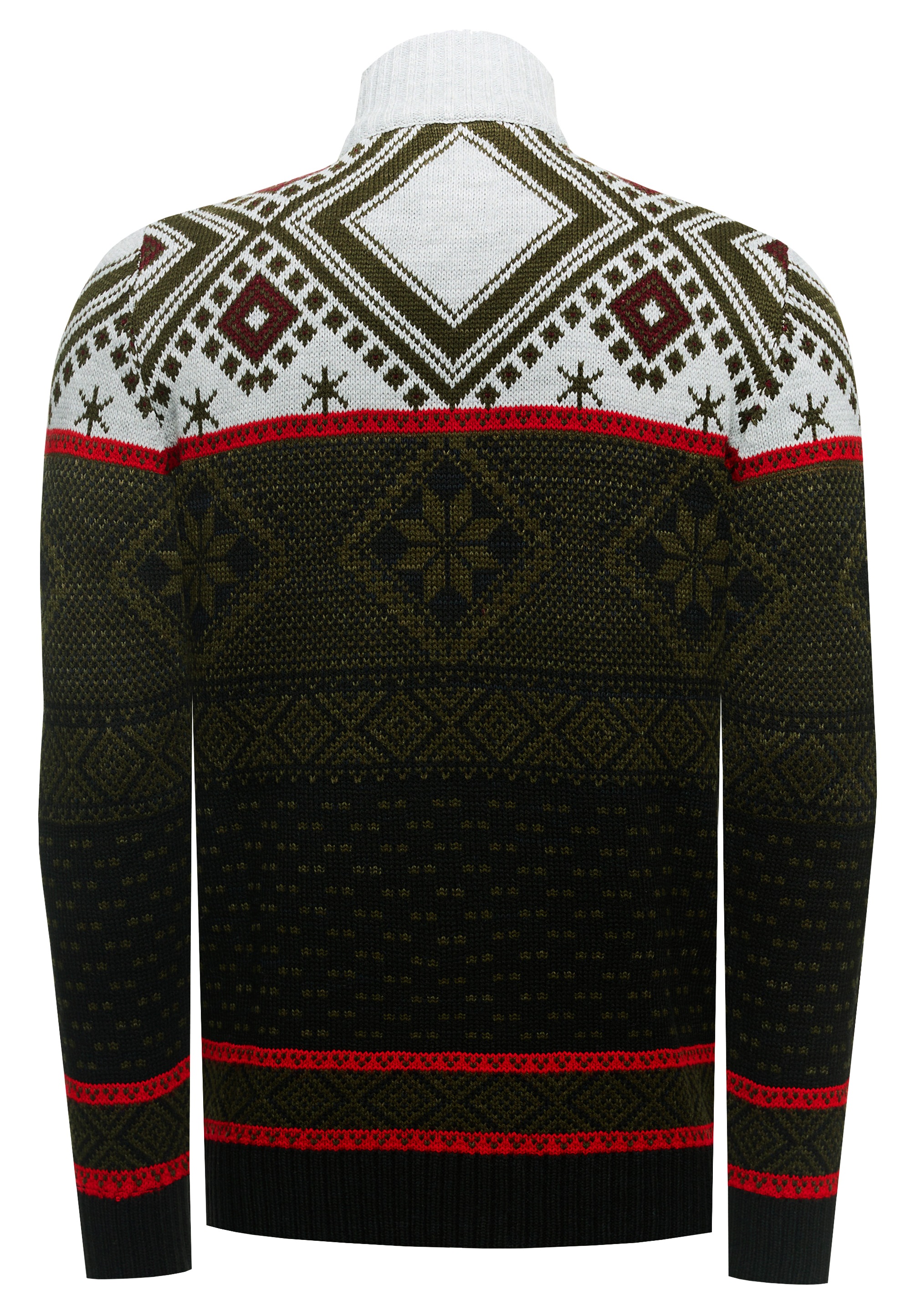 Rusty Neal Strickpullover, mit winterlichem Muster