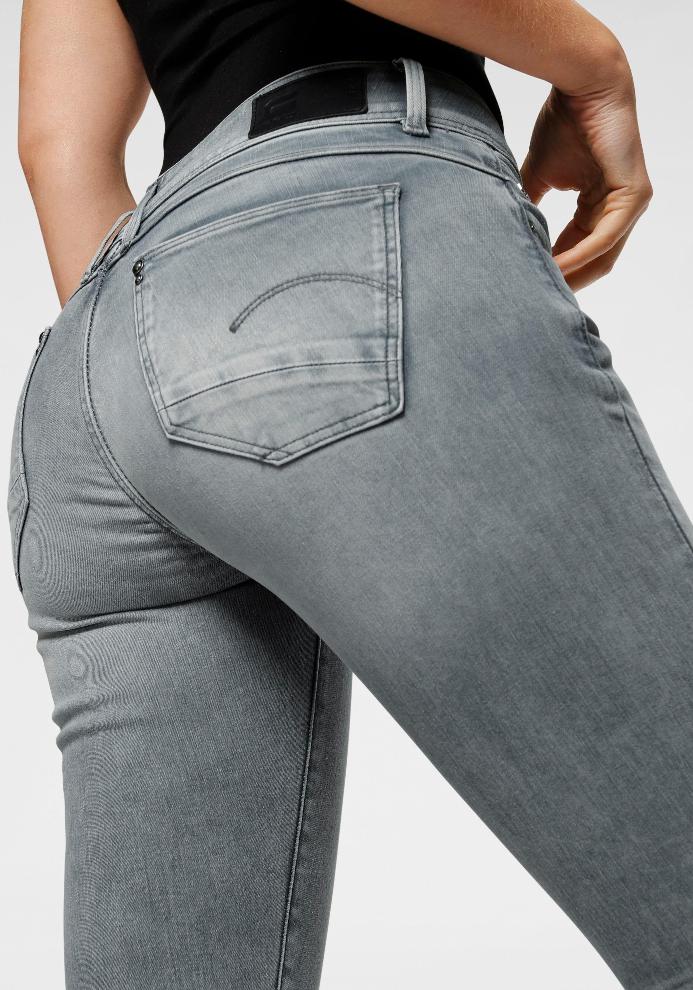 G-Star RAW Elasthan-Anteil für Skinny«, | BAUR mit Skinny-fit-Jeans »Mid Waist bestellen