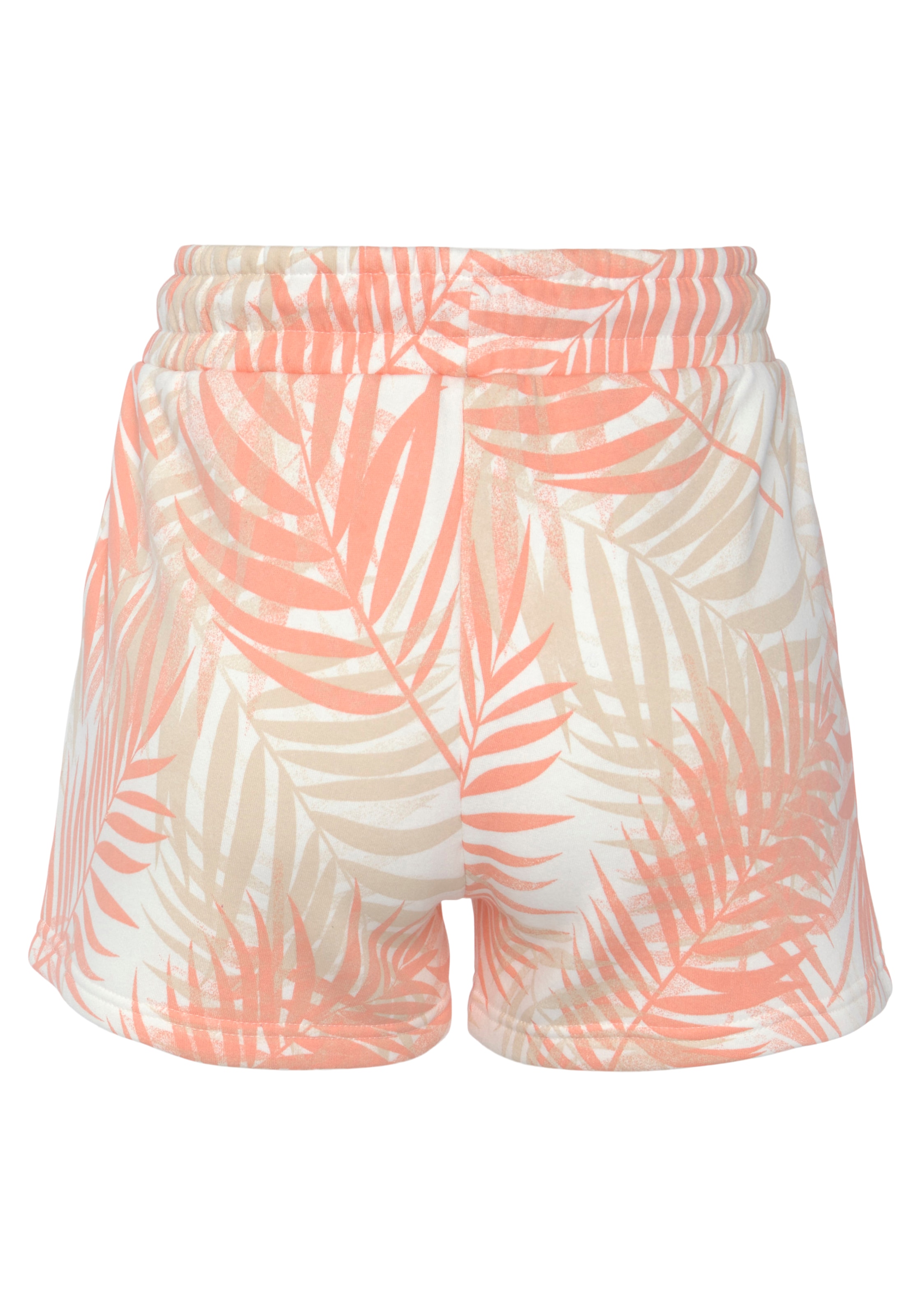 LASCANA Sweatshorts, Loungeshorts im schönen Allover-Blätterdruck, Loungewear