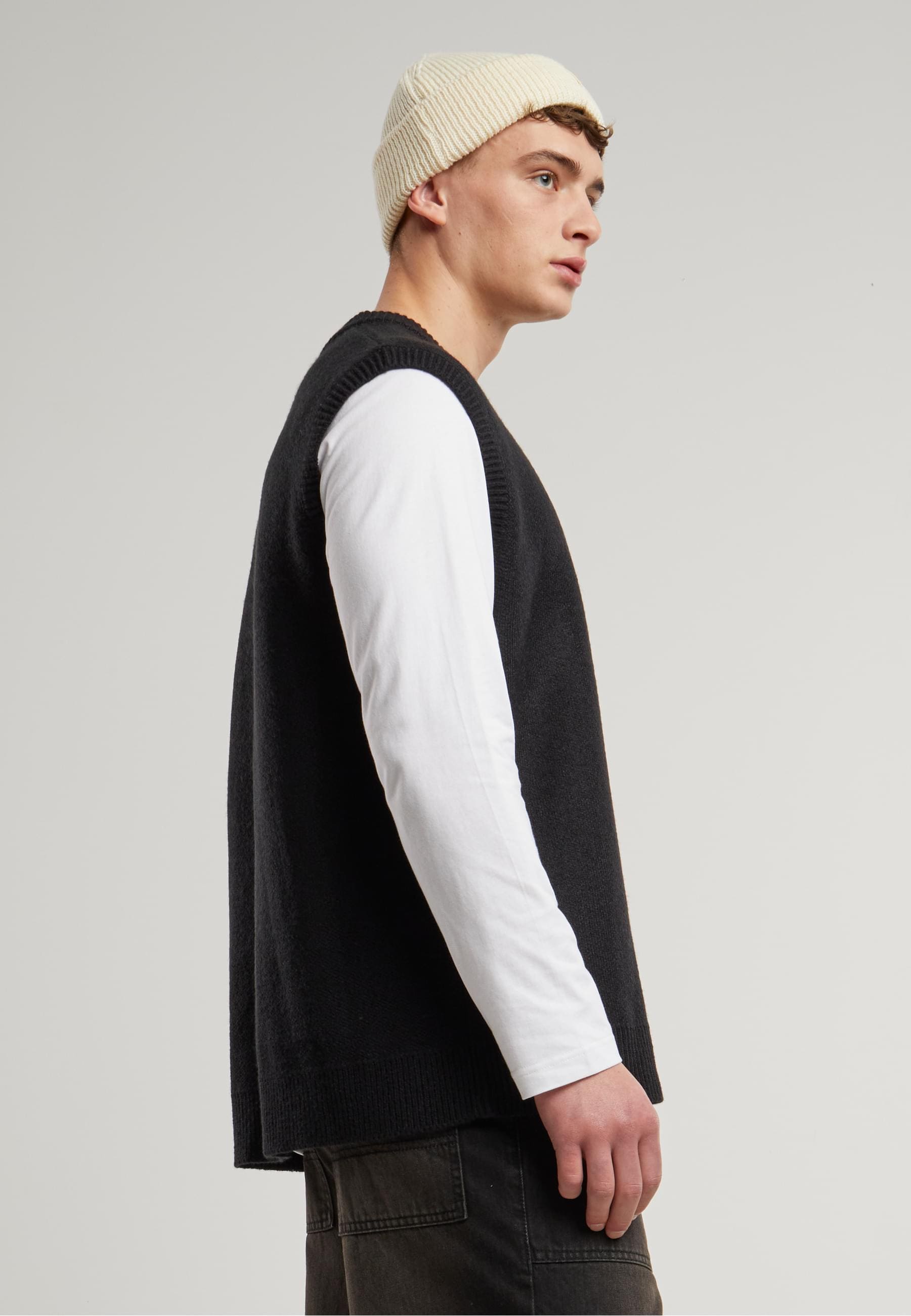 URBAN CLASSICS Steppweste »Urban Classics Knitted Vest«, (1 tlg.)