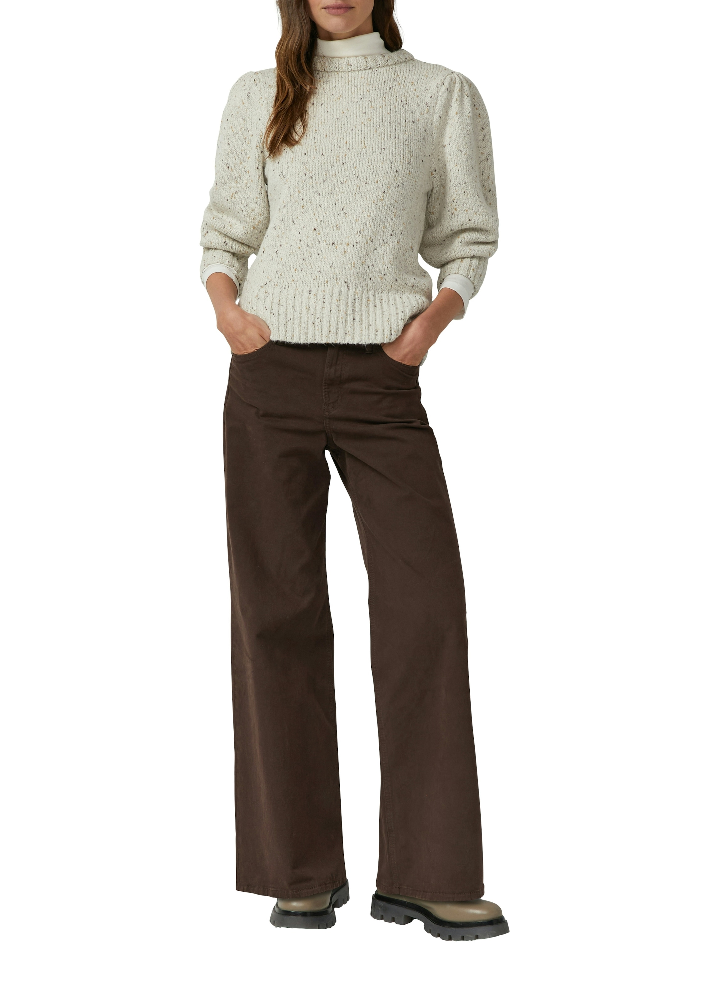 s.Oliver Strickpullover mit Puffärmeln