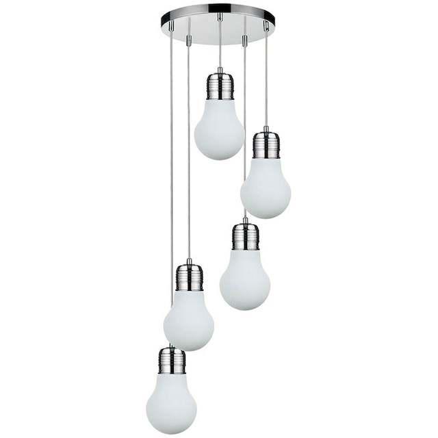 SPOT Light Pendelleuchte »Bulb«, 5 flammig-flammig, Deckenleuchte aus Metall  für den Wohn- und Essbereich | BAUR
