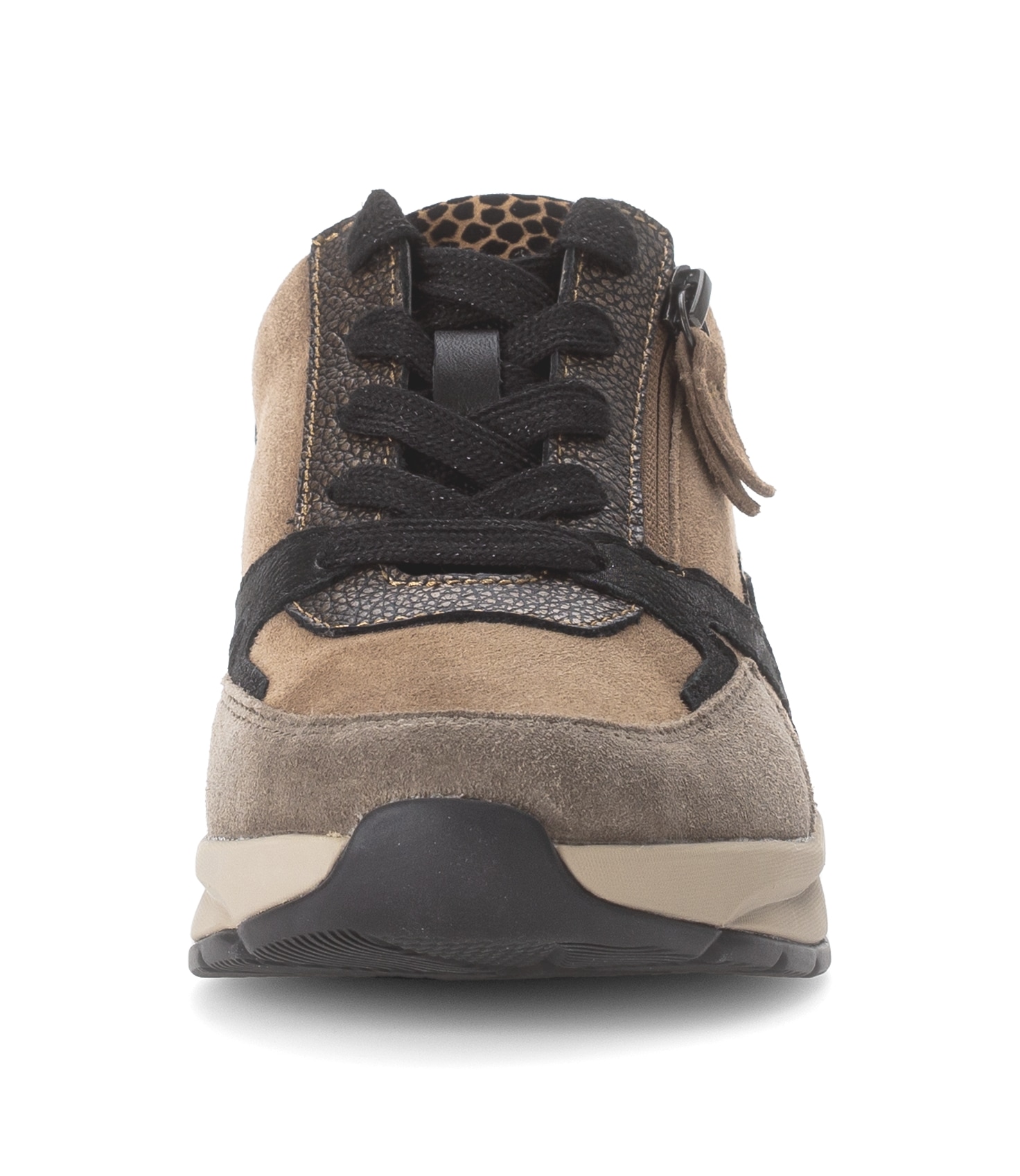 Gabor Rollingsoft Keilsneaker, Schnürer, Halbschuh, Freizeitschuh mit zusätzlichem Reißverschluss