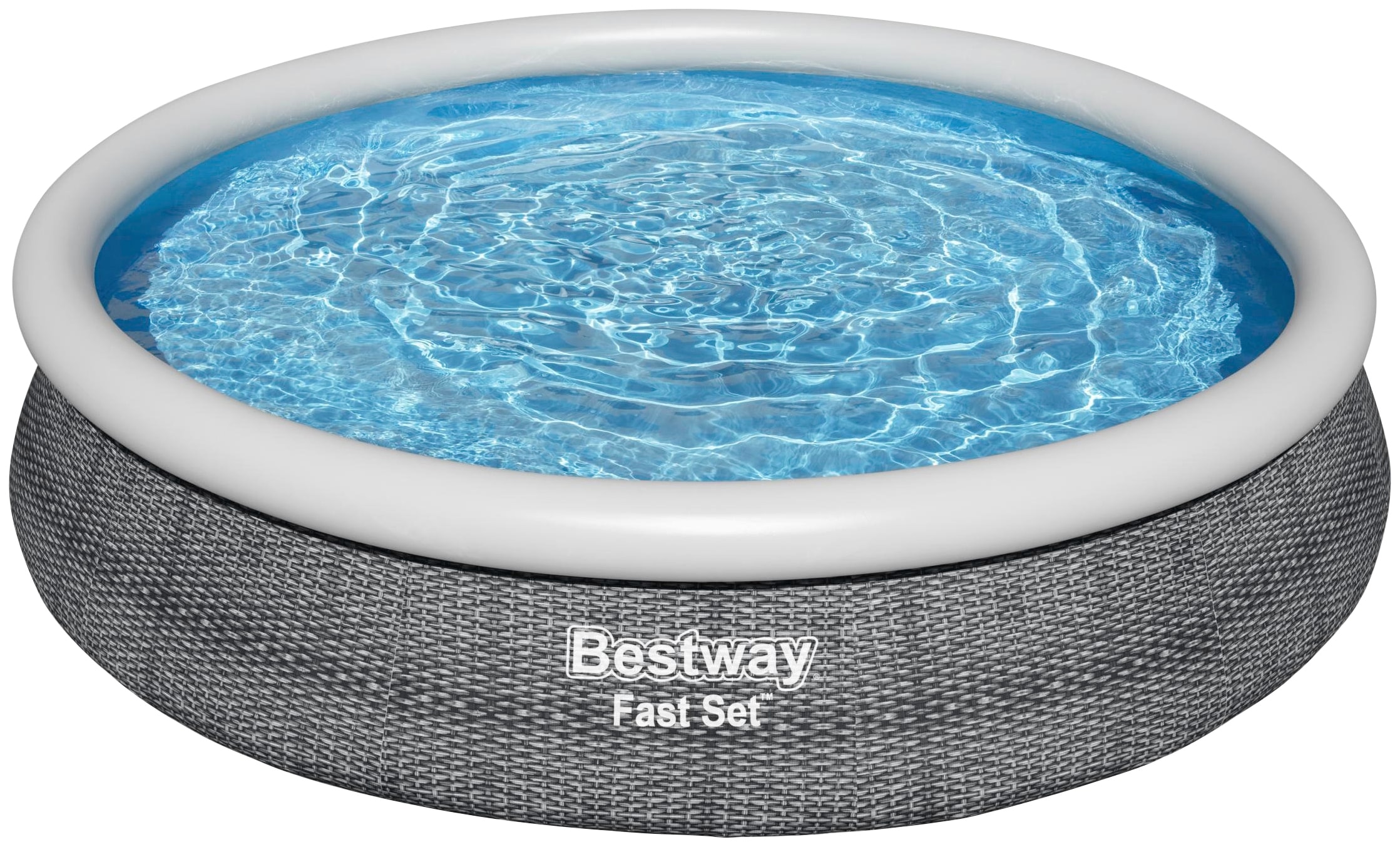 Bestway Quick-Up Pool »Pool-Set m. Filterpumpe 366x76cm«, (Set, 3 tlg.), ØxH: 366x76 cm, mit Kartuschenfilterpumpe