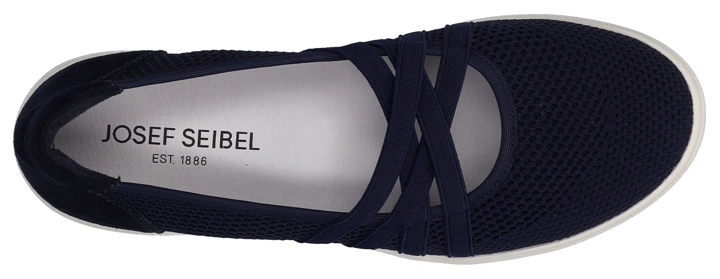 Josef Seibel Riemchenballerina »Caren 67«, Slipper, Sneaker, Schlupfschuh mit Metallic Einsatz an der Ferse
