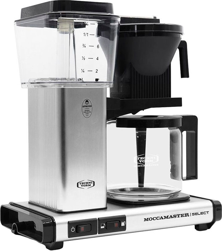 Moccamaster Filterkaffeemaschine »KBG 1,25 Kaffeekanne, brushed«, bestellen l | BAUR 1x4 Select Papierfilter