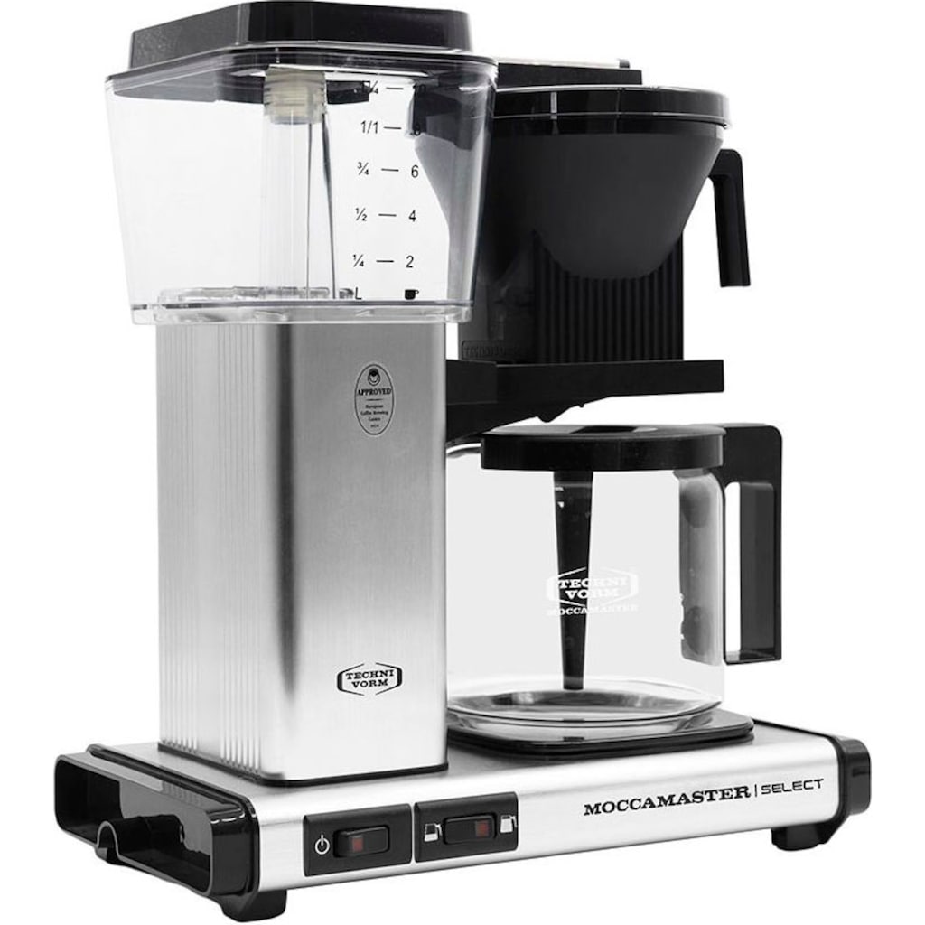Moccamaster Filterkaffeemaschine »KBG Select brushed«, 1,25 l Kaffeekanne, Papierfilter, 1x4