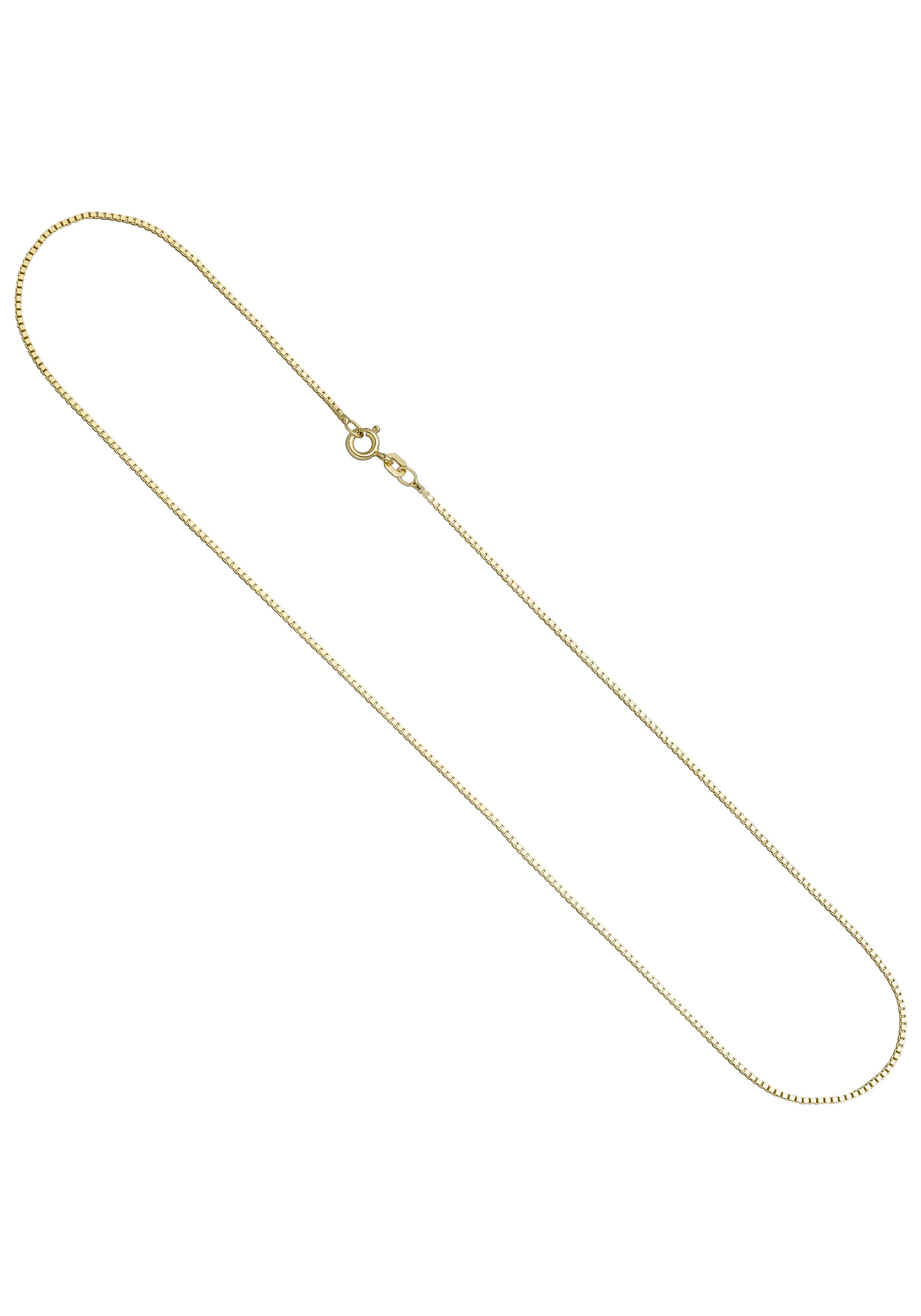 JOBO Kette ohne Anhänger, Venezianerkette 925 Silber vergoldet 42 cm 0,9 mm