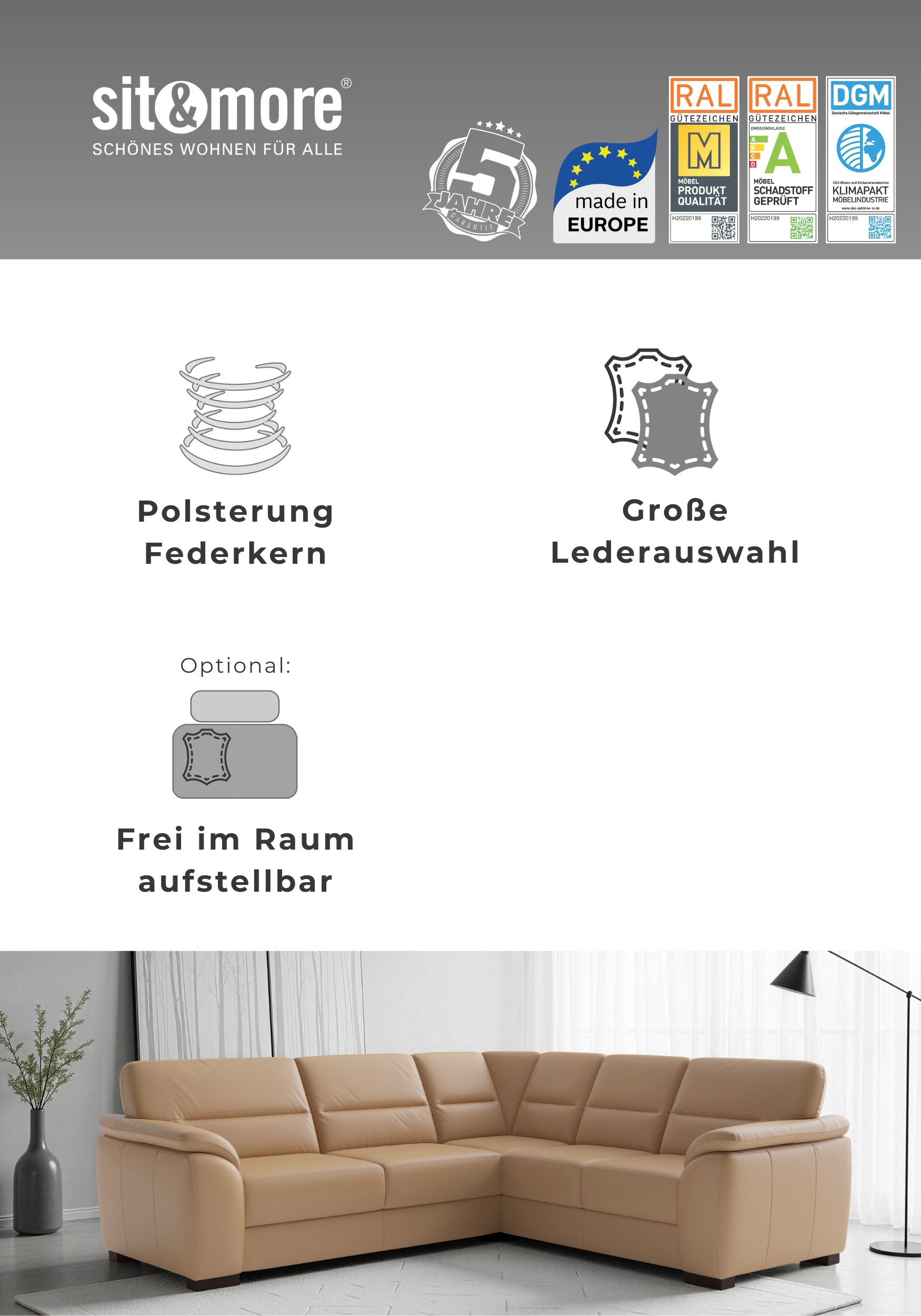 sit&more Sessel »Montego« mit Federkern