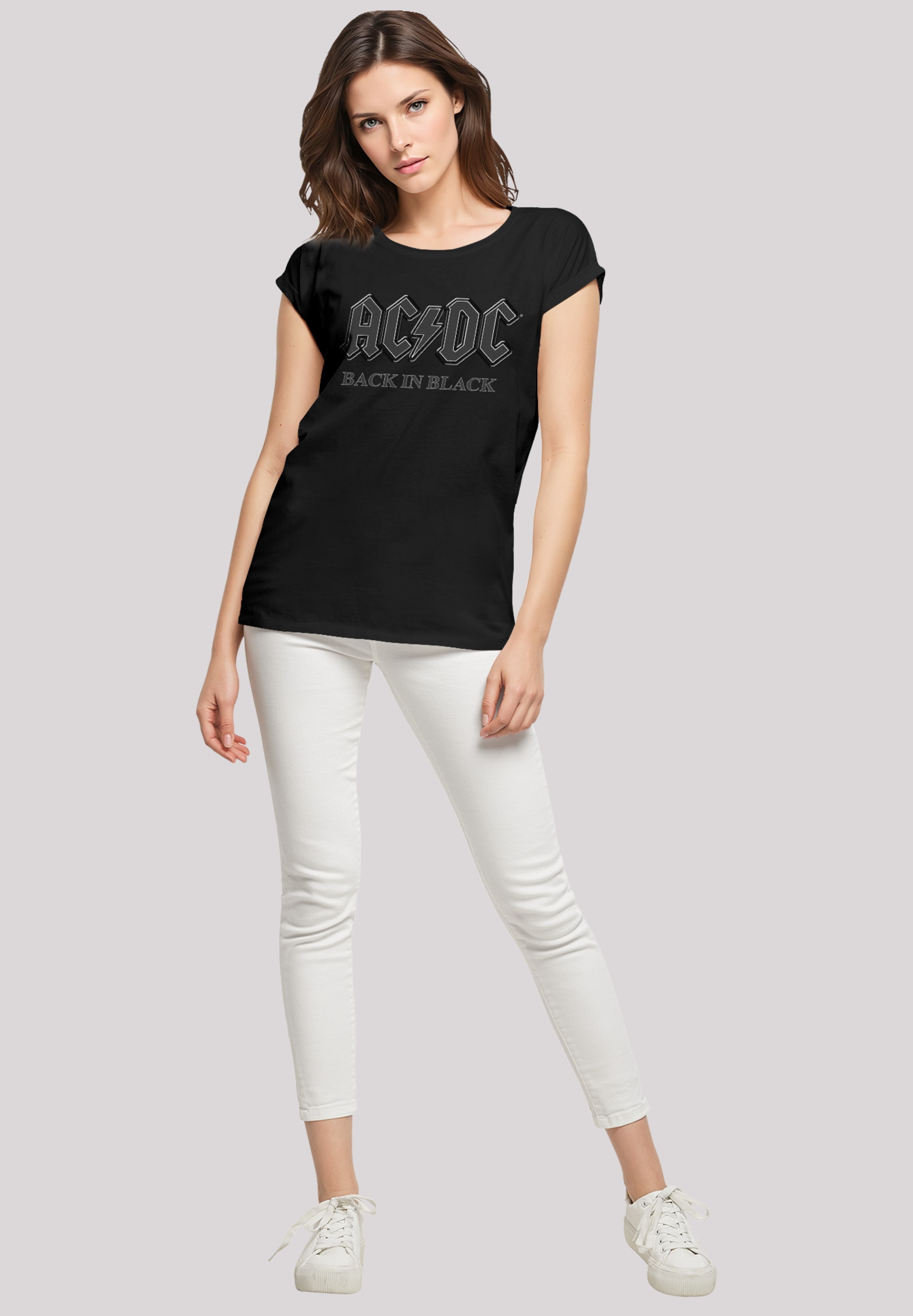 F4NT4STIC T-Shirt »ACDC Back in Black«, Premium Qualität