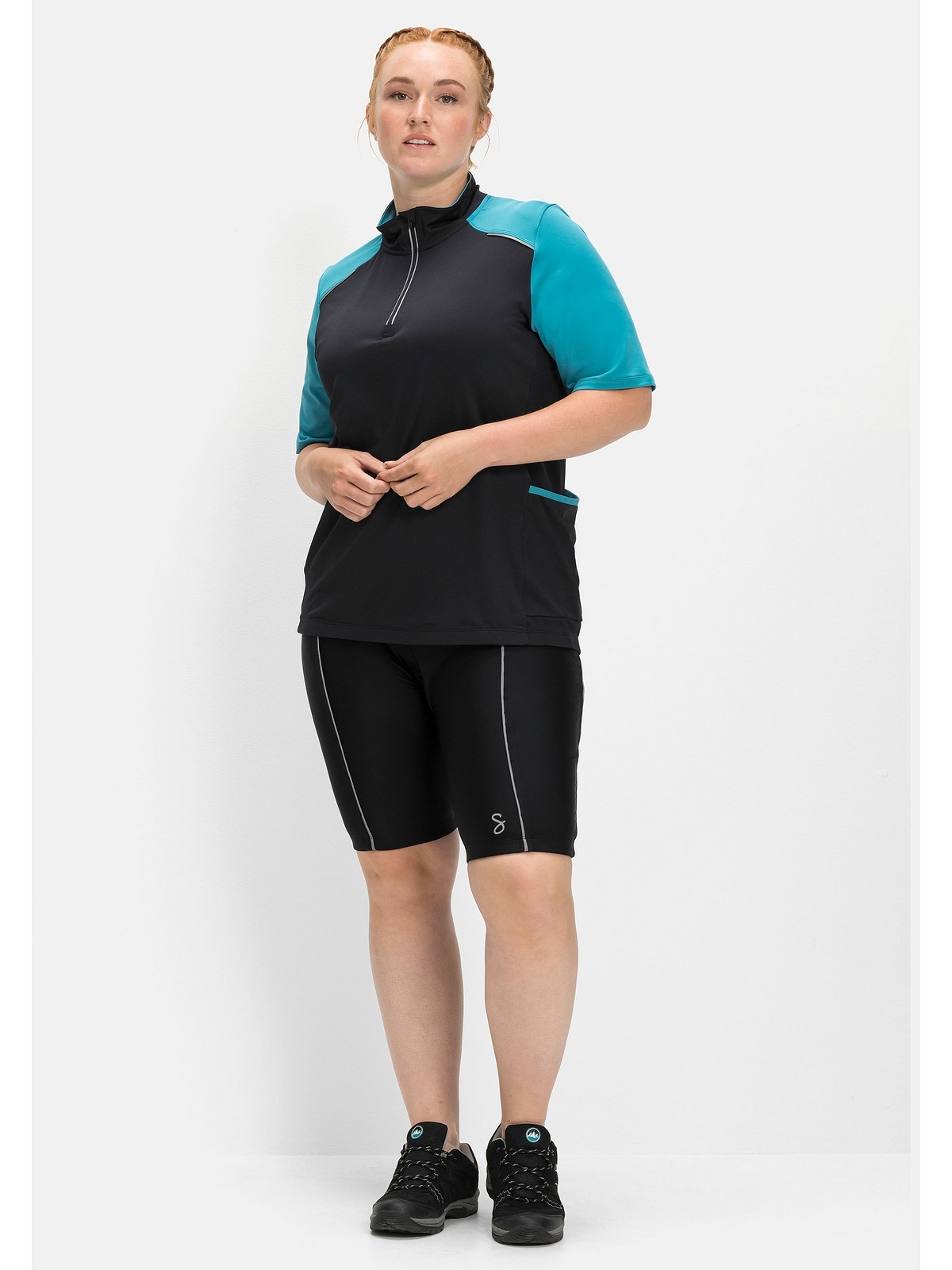 Sheego T-Shirt »Große Größen«, aus Funktionsware, mit Meheinsatz für kaufen  | BAUR