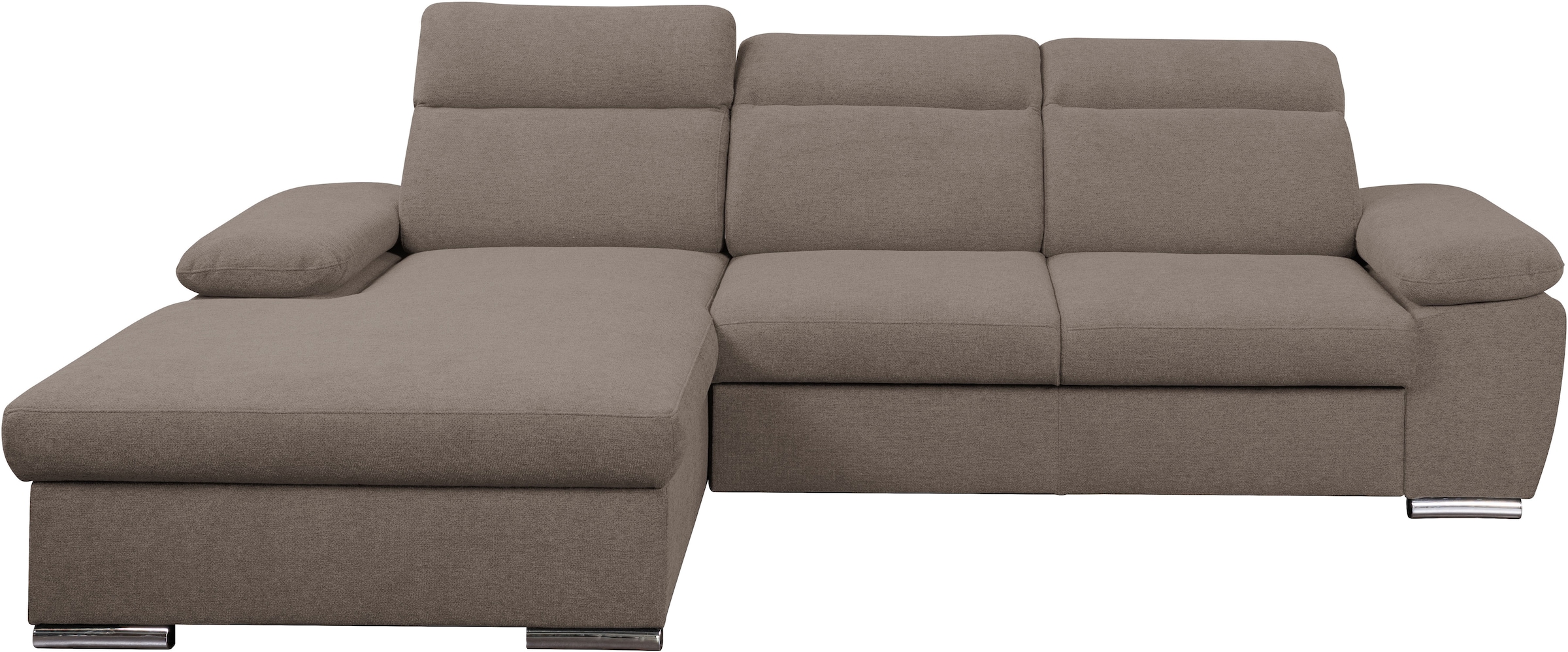 WERK2 Ecksofa "Palma modernes Schlafsofa mit Bettkasten, L-Form, B/T 282/18 günstig online kaufen