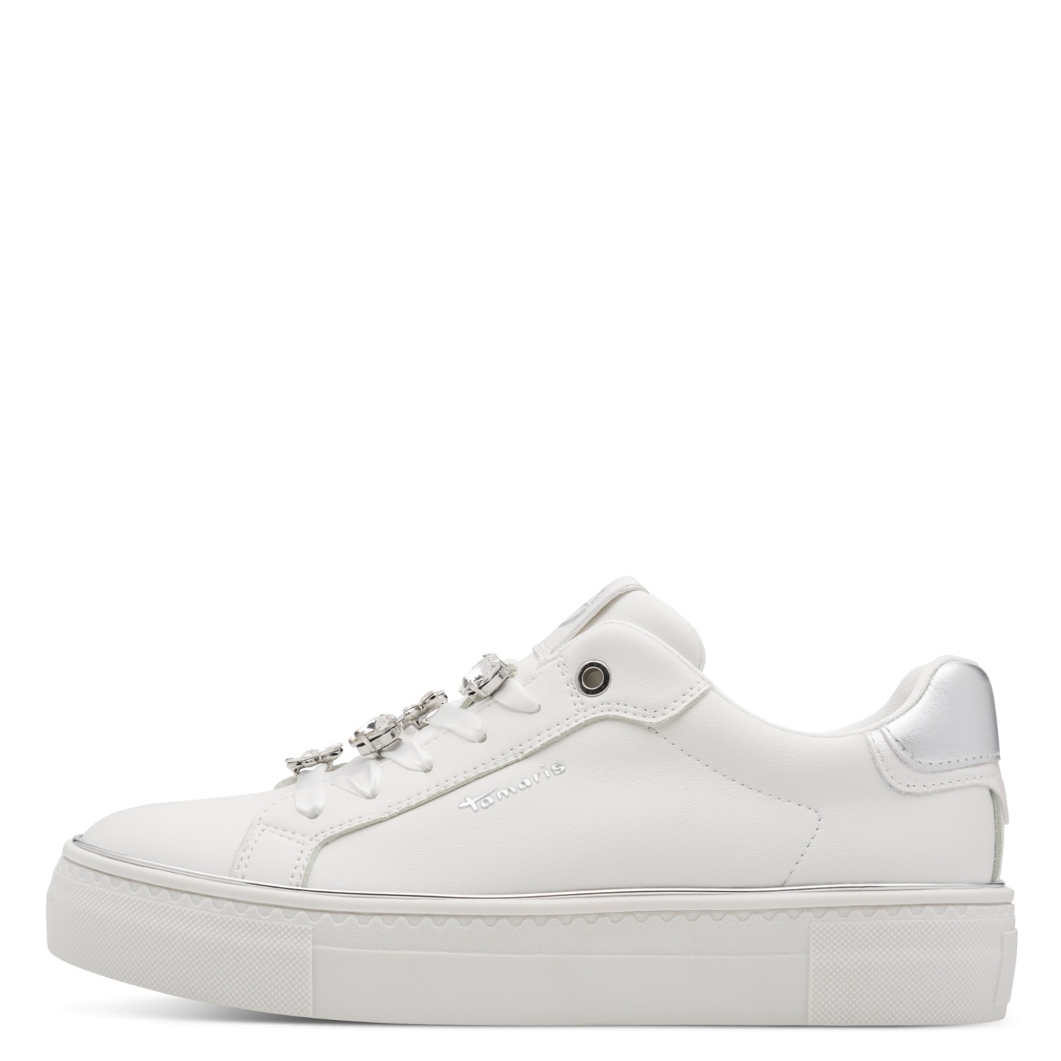 Tamaris Slip-On Sneaker White/Silver Size 38 3