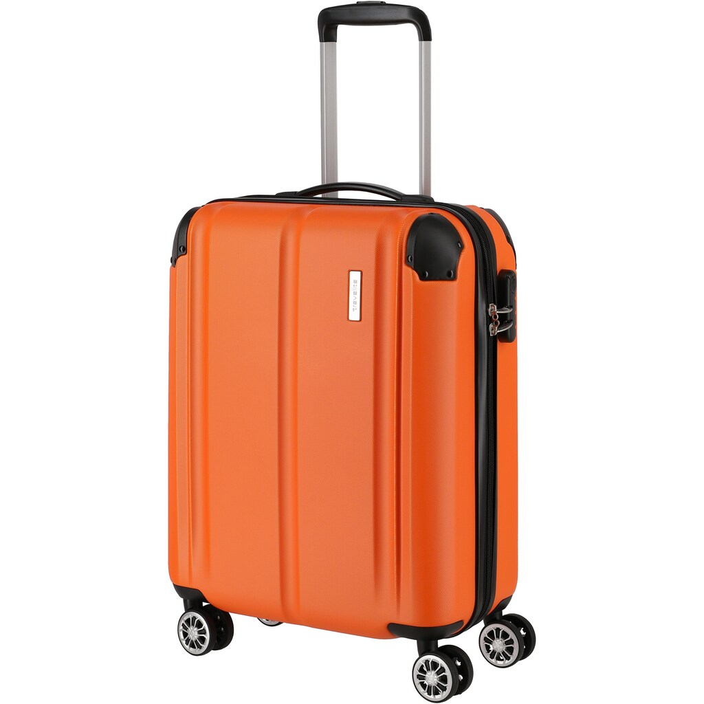 travelite Trolleyset »City, orange«, (3 tlg.)