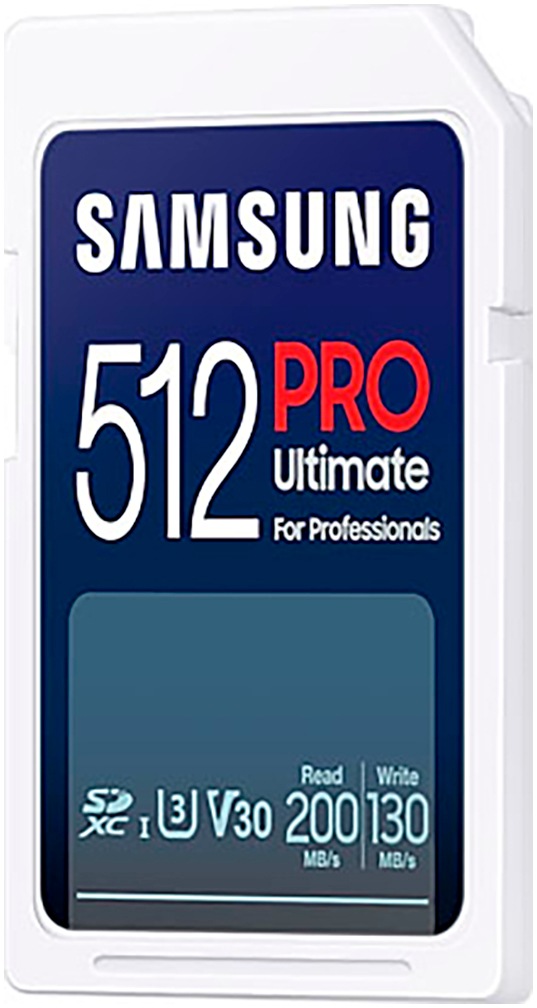 Samsung Speicherkarte »SD PRO Ultimate + USB Adapter«, (Video Speed Class 30 (V30)/UHS Speed Class 3 (U3) 200 MB/s Lesegeschwindigkeit)