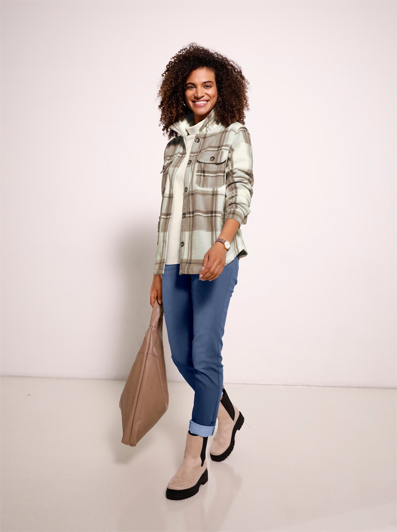 Casual Looks Fleeceshirt "Fleece-Bluse" 1 Stk. günstig online kaufen