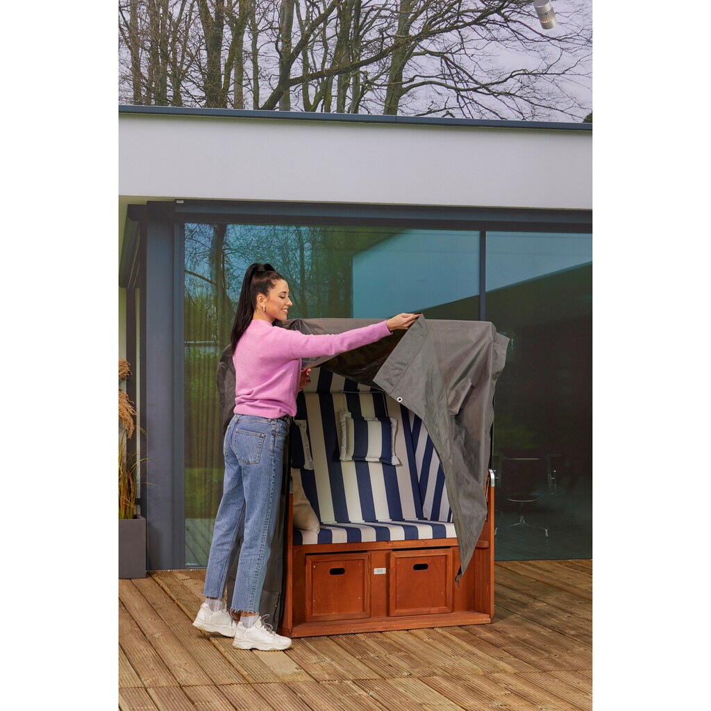 winza outdoor covers Strandkorb-Schutzhülle »Outdoor Cover«, wasserdicht, UV beständig, 100 % recycelbar, 155x115x160/135 cm