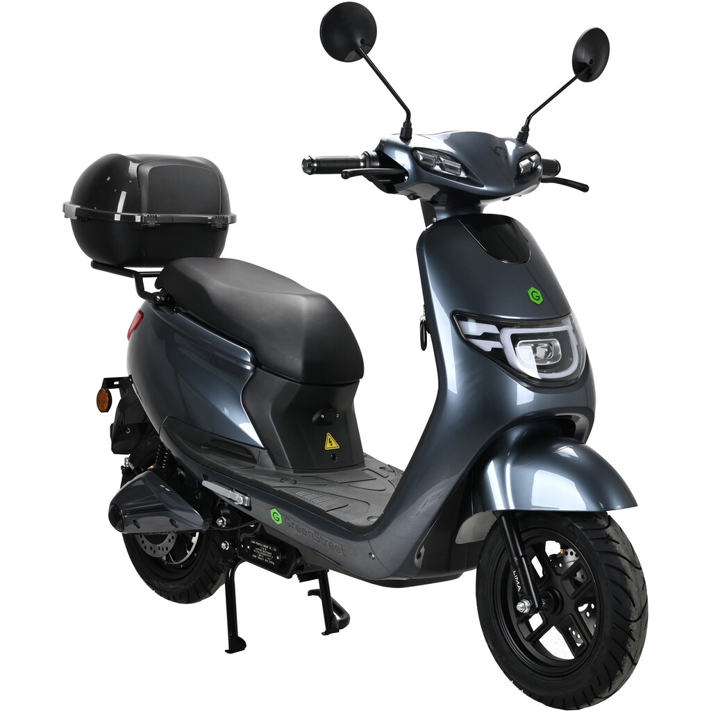 GreenStreet E-Motorroller »Tokio 1500 W + Topcase«