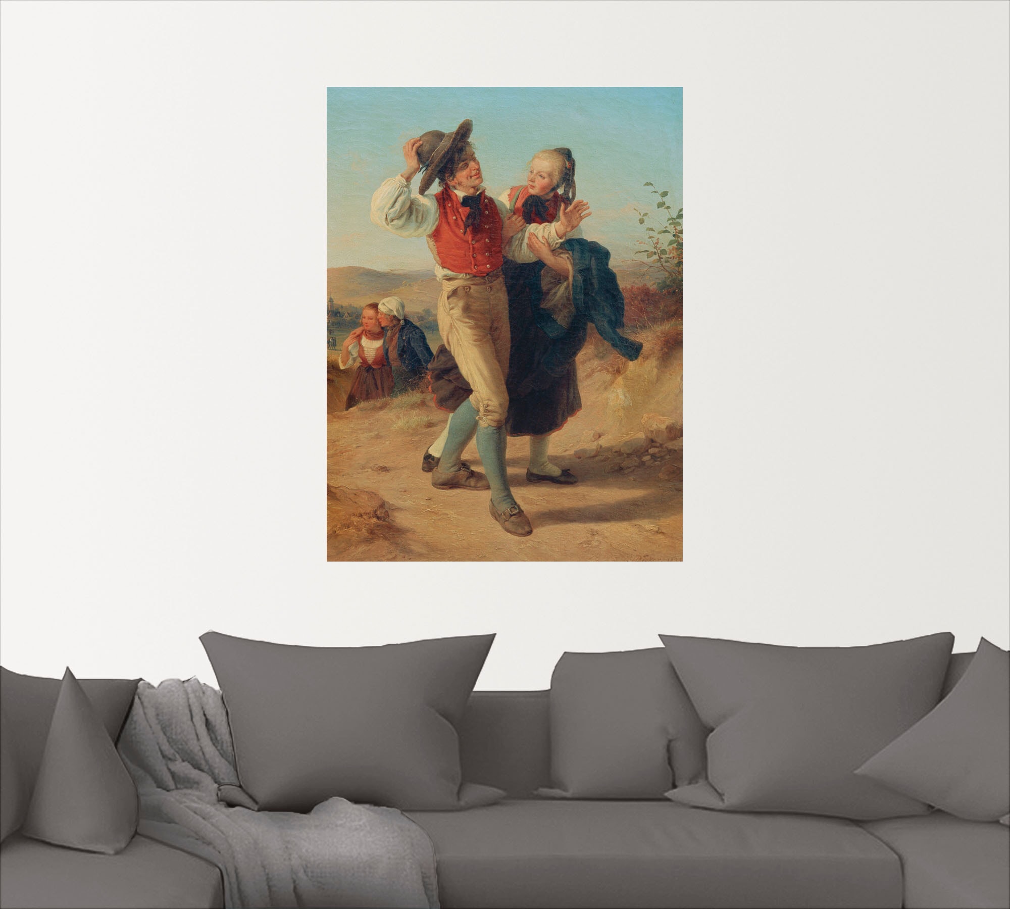 Artland Wandbild »Jakob Becker«, Bilder von Liebespaaren, (1 St.), als Alubild, Leinwandbild, Wandaufkleber oder Poster in versch. Größen