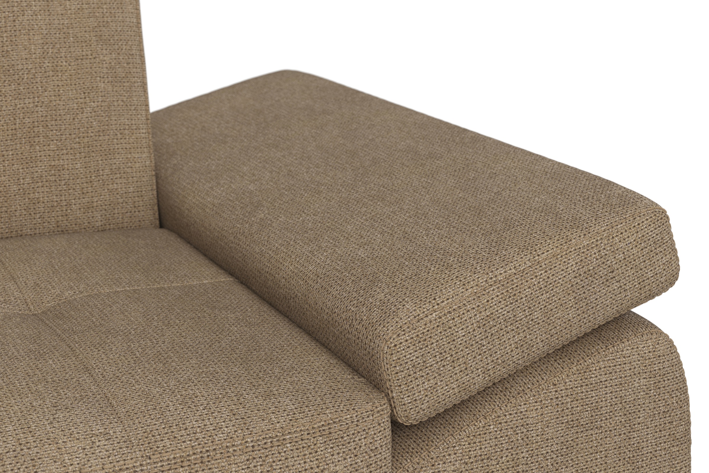 DOMO collection Ecksofa »Capelo L-Form«, mit Armteilverstellung, wahlweise mit Bettfunktion, Federkern