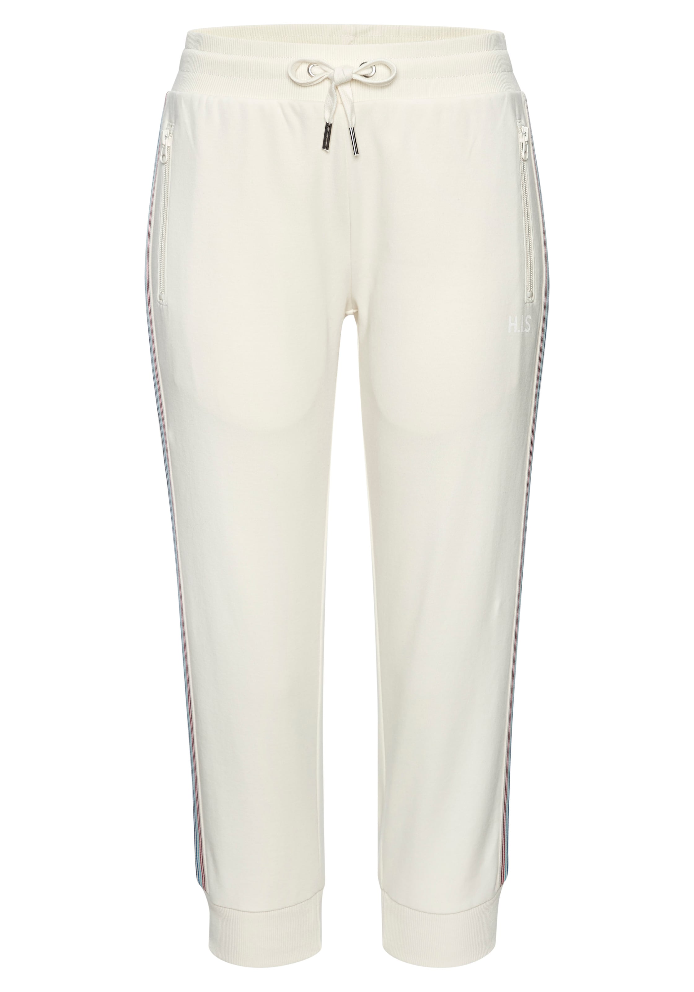 H.I.S Relax-Caprihose  mit seitlichen Tapestreifen