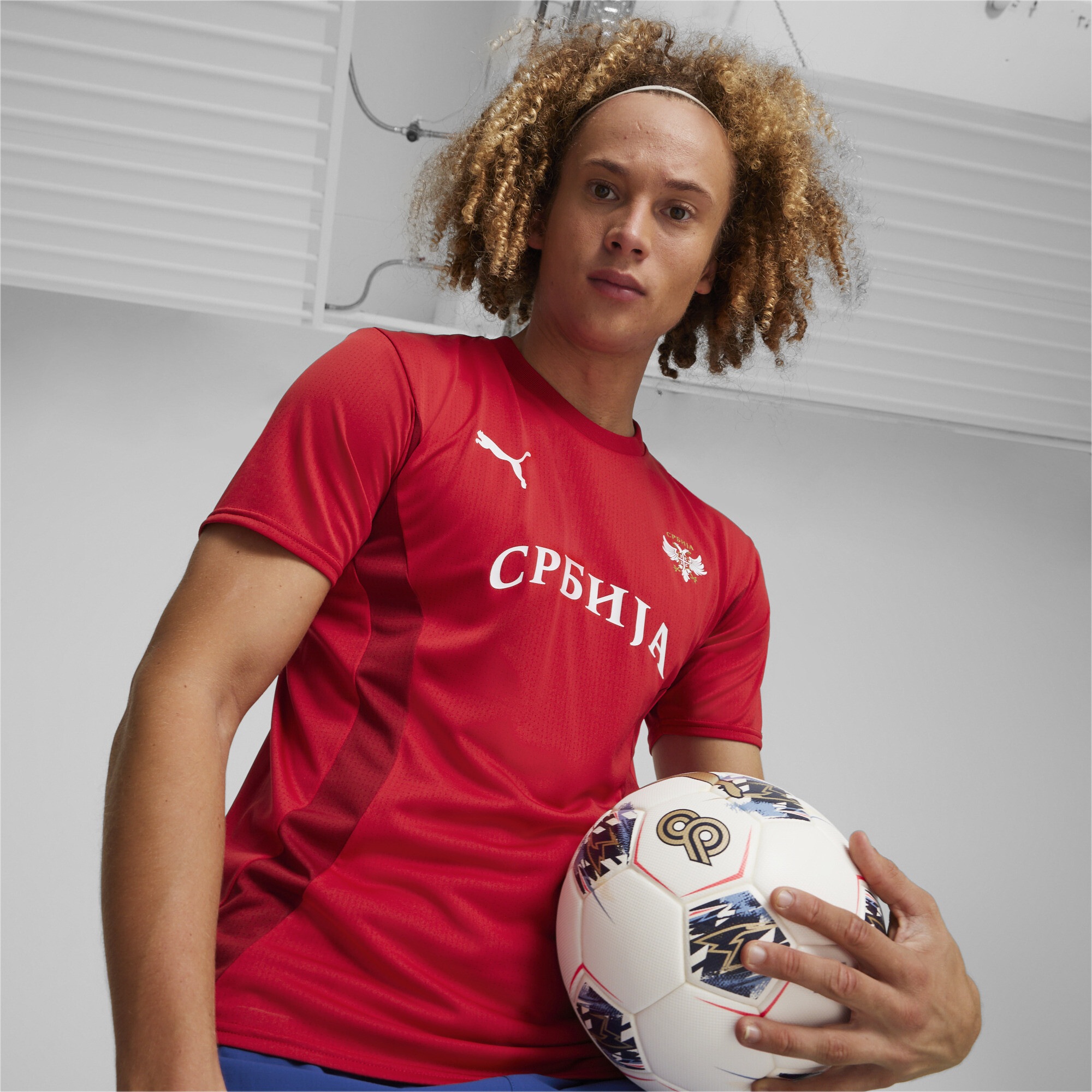 PUMA Trainingsshirt »Serbien Fußball-Aufwärmtrikot Herren«