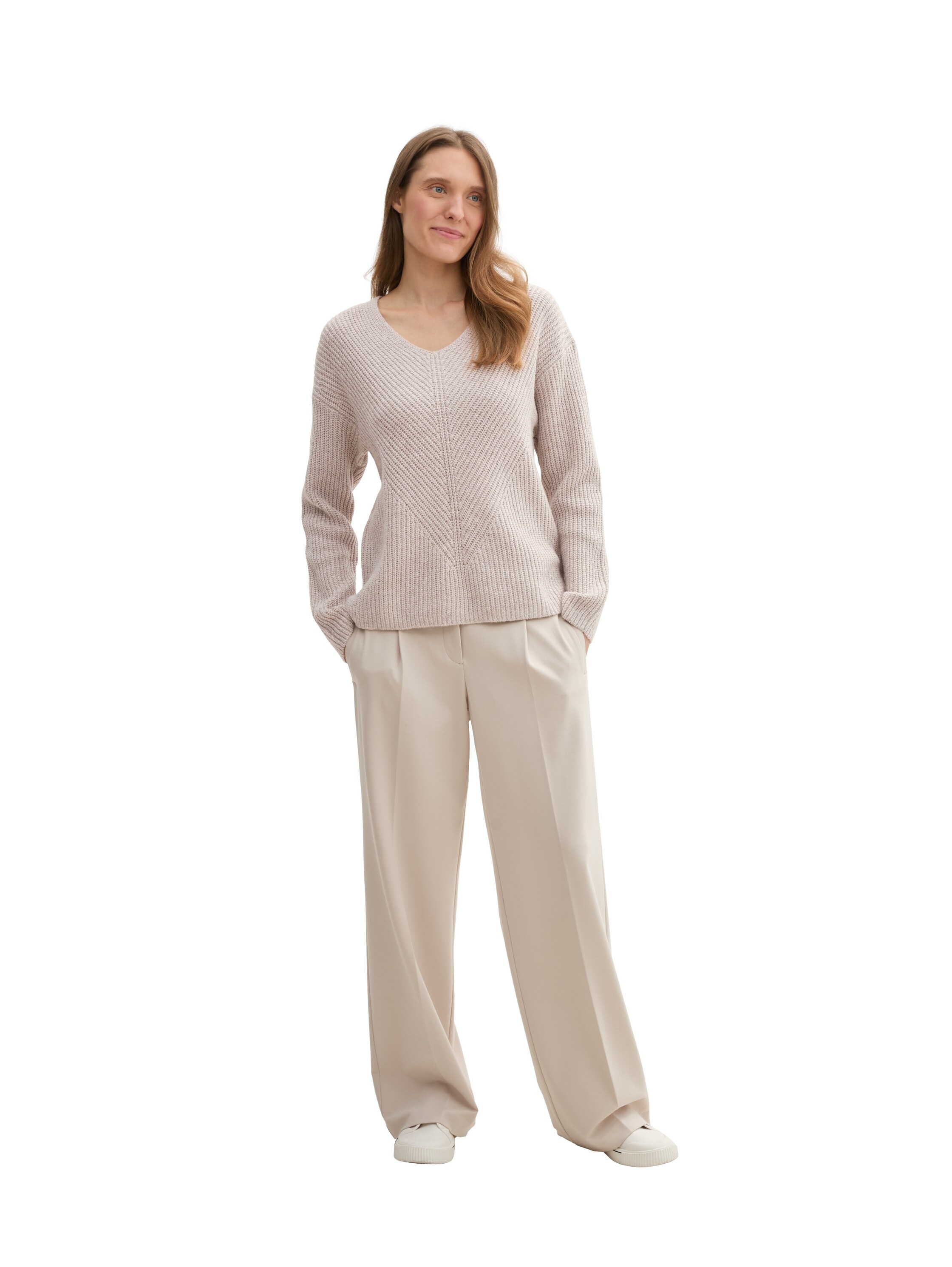 TOM TAILOR Strickpullover, mit V-Ausschnitt